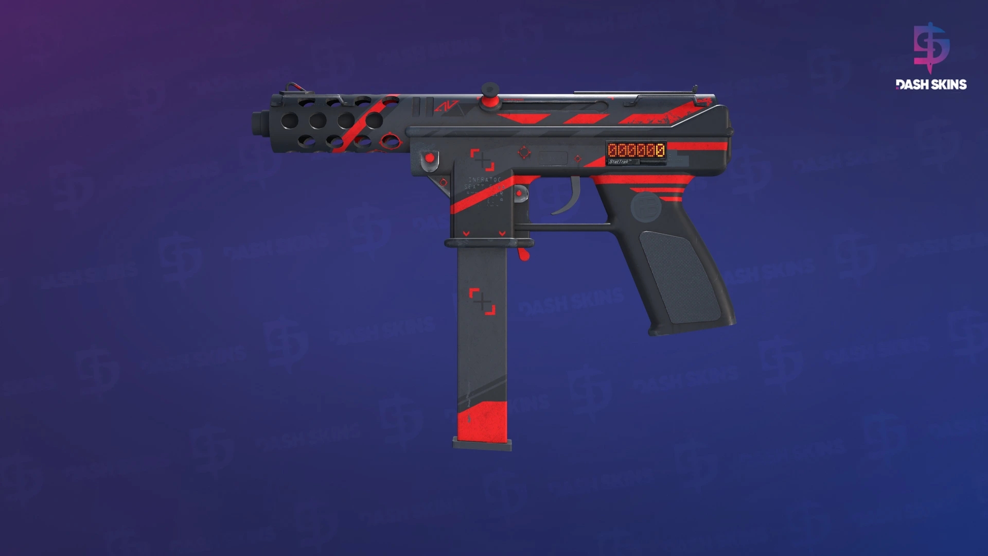 StatTrak™ Tec-9 | Isaac (Well-Worn) Screenshot Playside