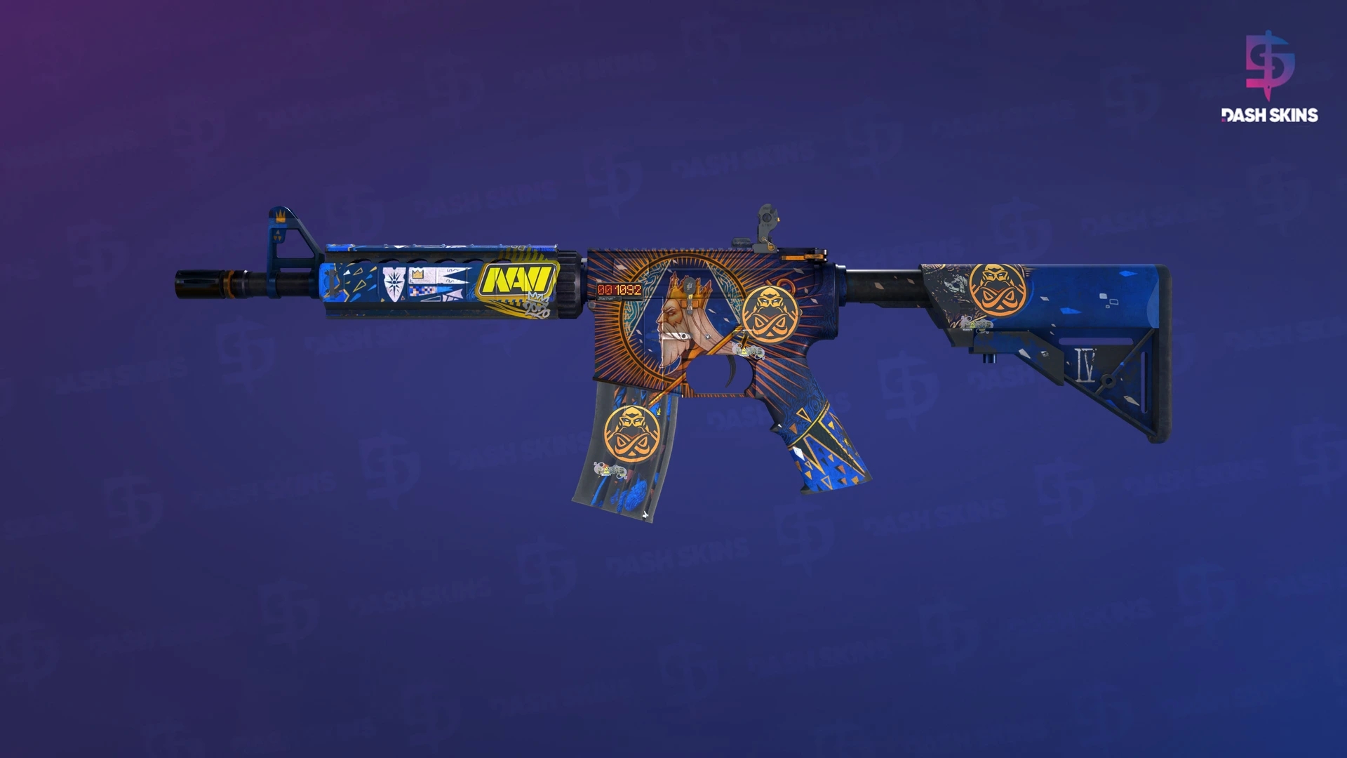 StatTrak™ M4A4 | The Emperor (Well-Worn) Screenshot Playside