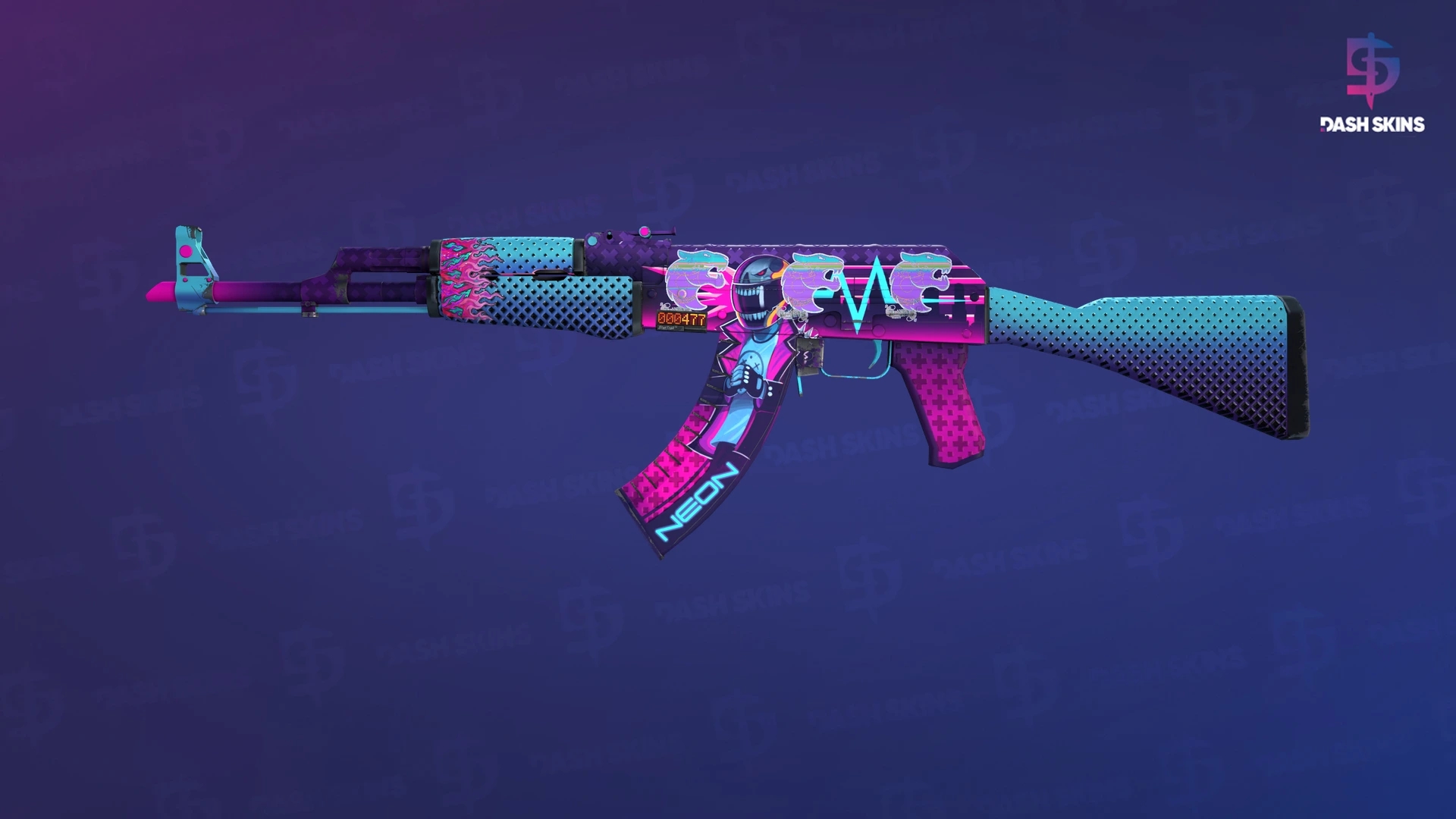 StatTrak™ AK-47 | Neon Rider (Minimal Wear) Screenshot Playside