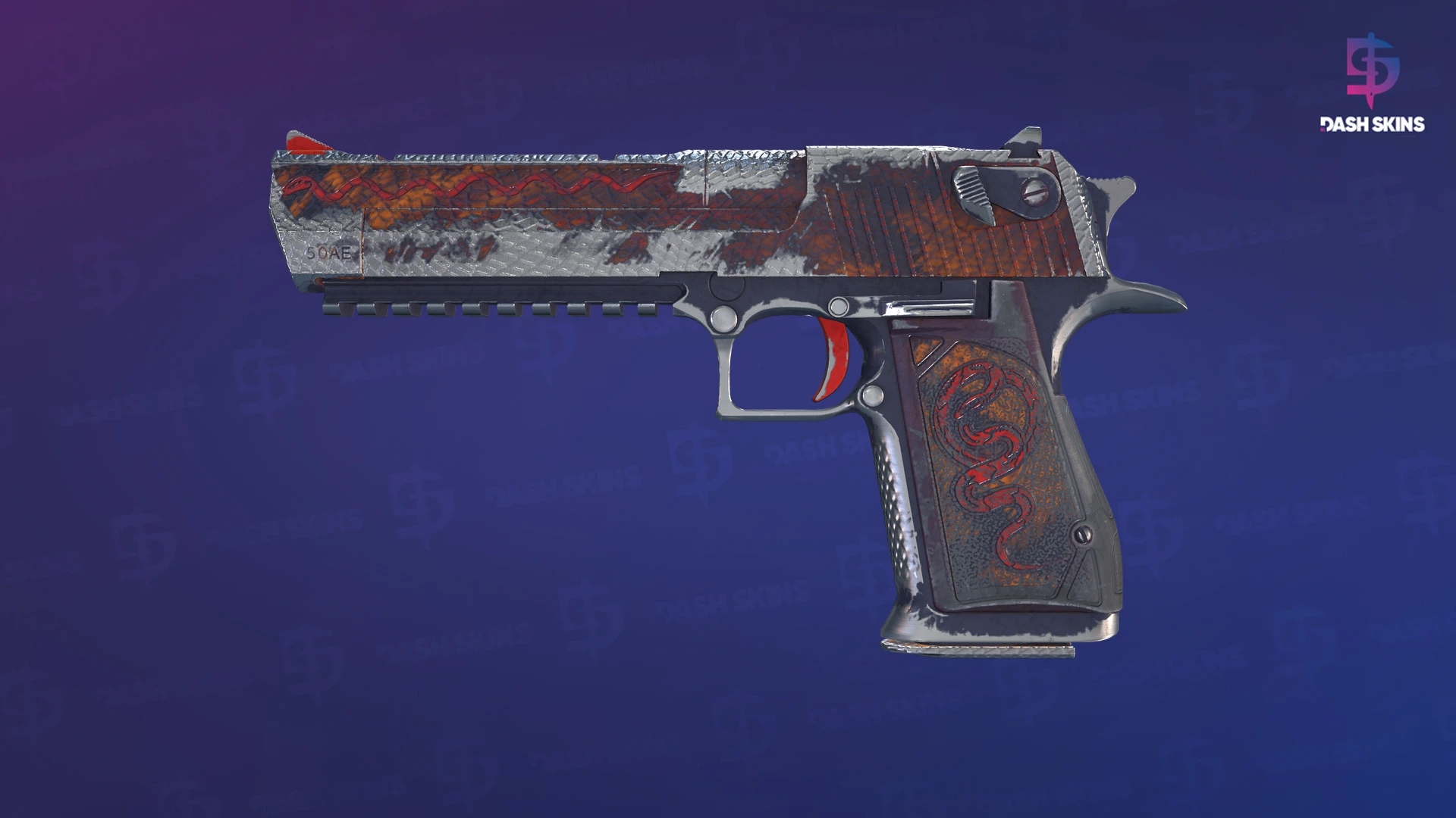 Desert Eagle | Serpent Strike (Battle-Scarred) Screenshot Playside