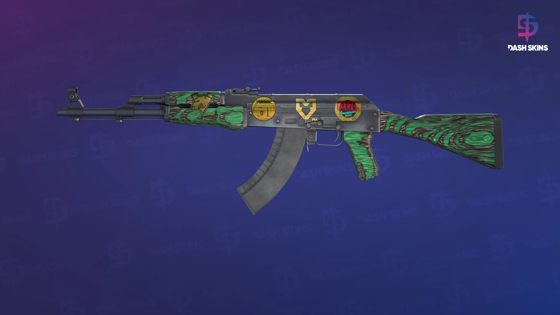 Souvenir AK-47 | Green Laminate (Field-Tested) Screenshot Playside