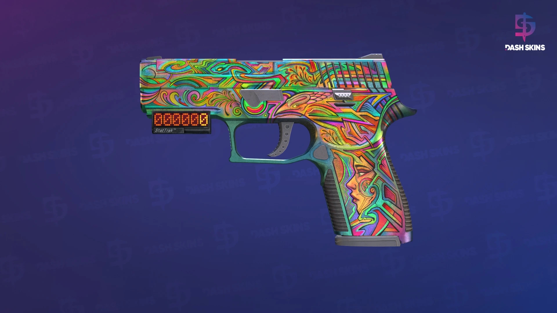 StatTrak™ P250 | Visions (Well-Worn) Screenshot Playside