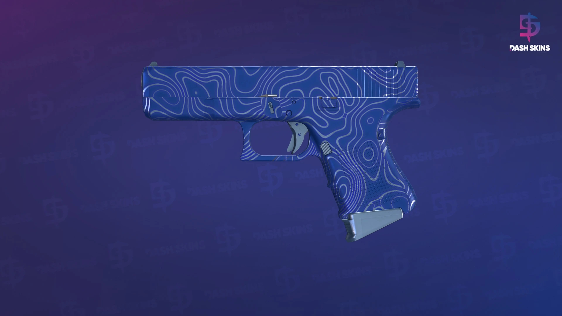 Glock-18 | Ocean Topo (Factory New) Screenshot Playside