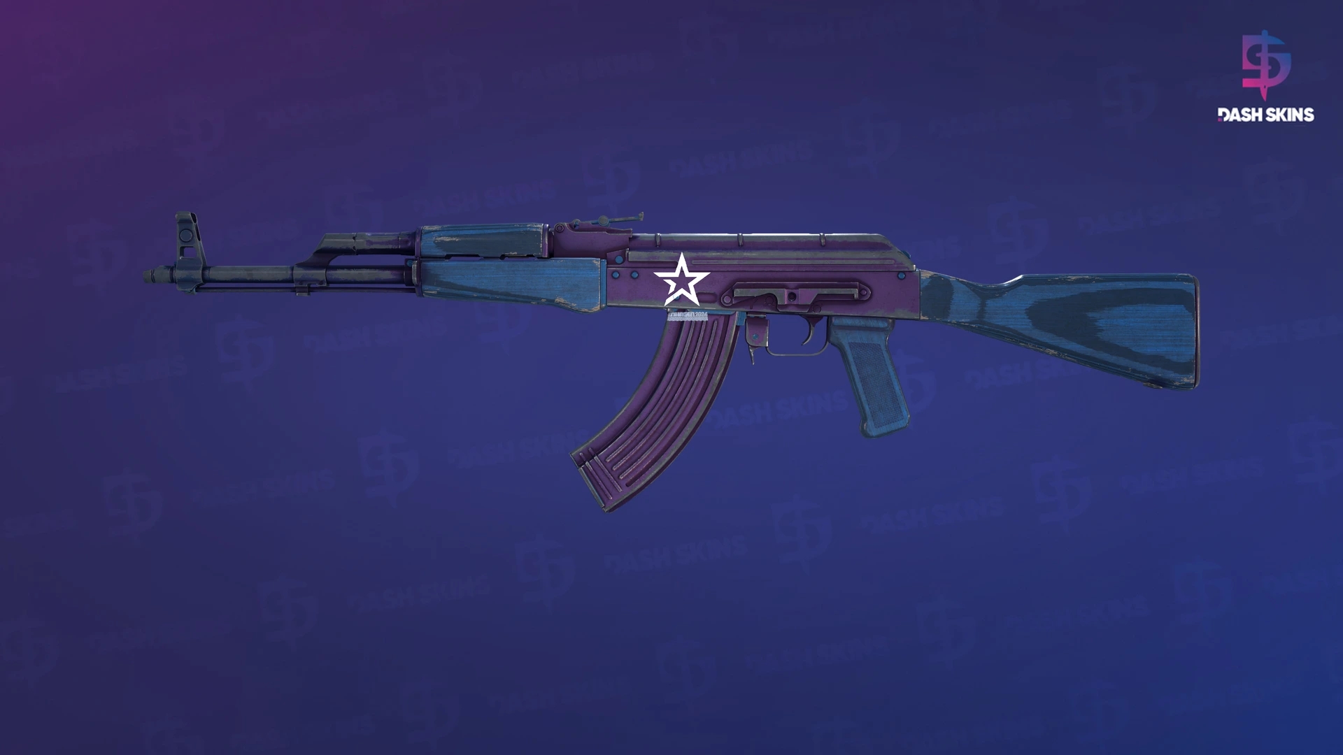 AK-47 | Midnight Laminate (Battle-Scarred) Screenshot Playside
