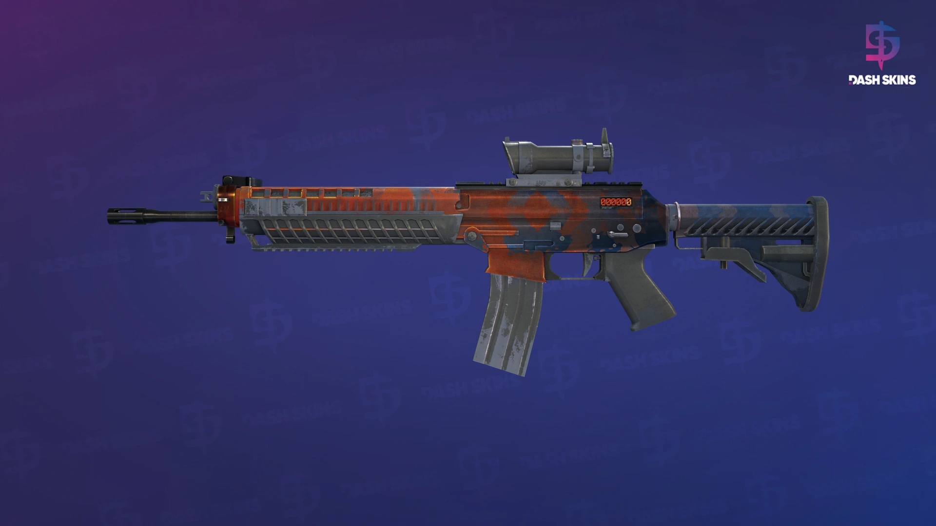 StatTrak™ SG 553 | Danger Close (Well-Worn) Screenshot Playside