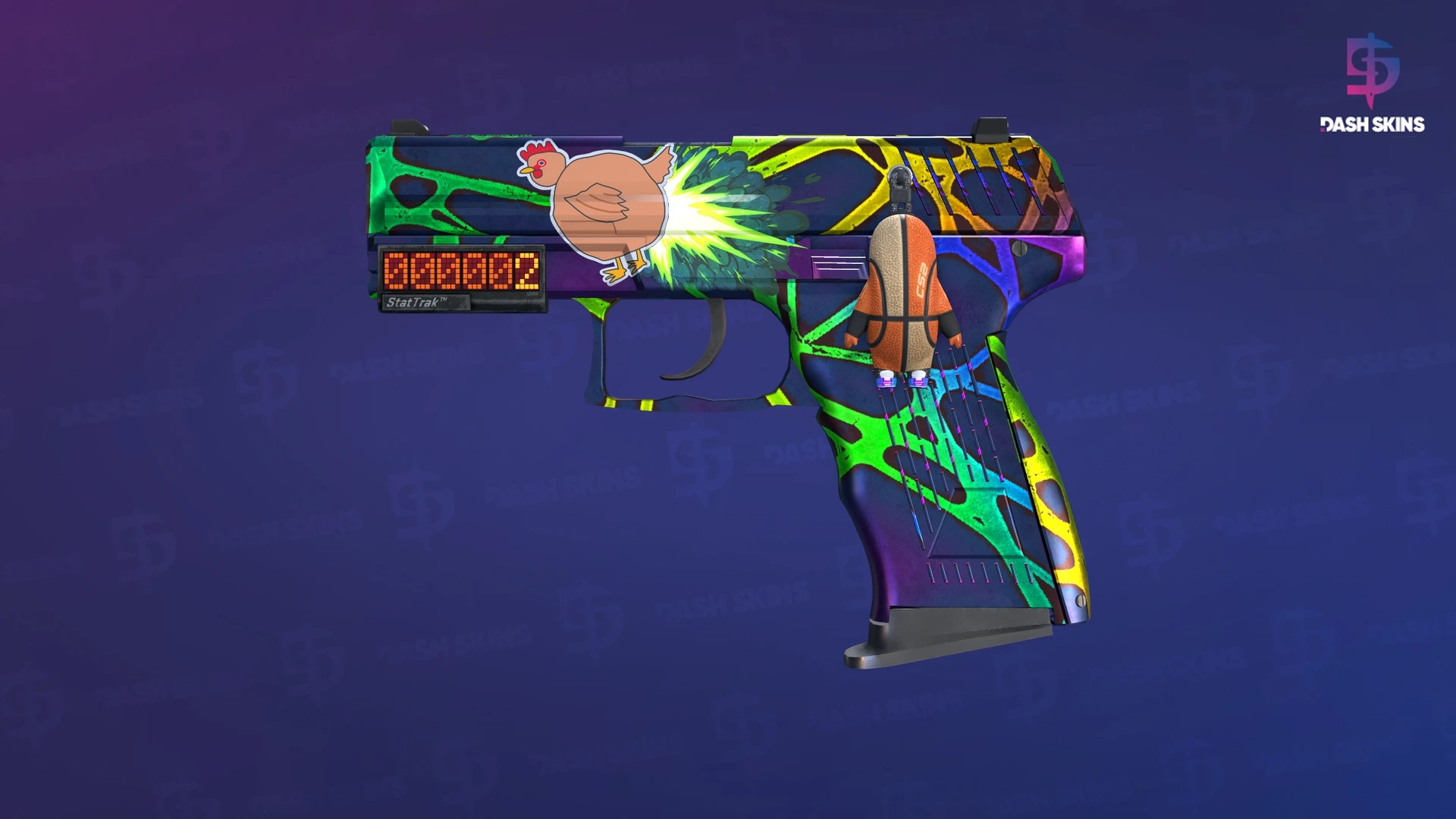 StatTrak™ P2000 | Acid Etched (Minimal Wear) Screenshot Playside