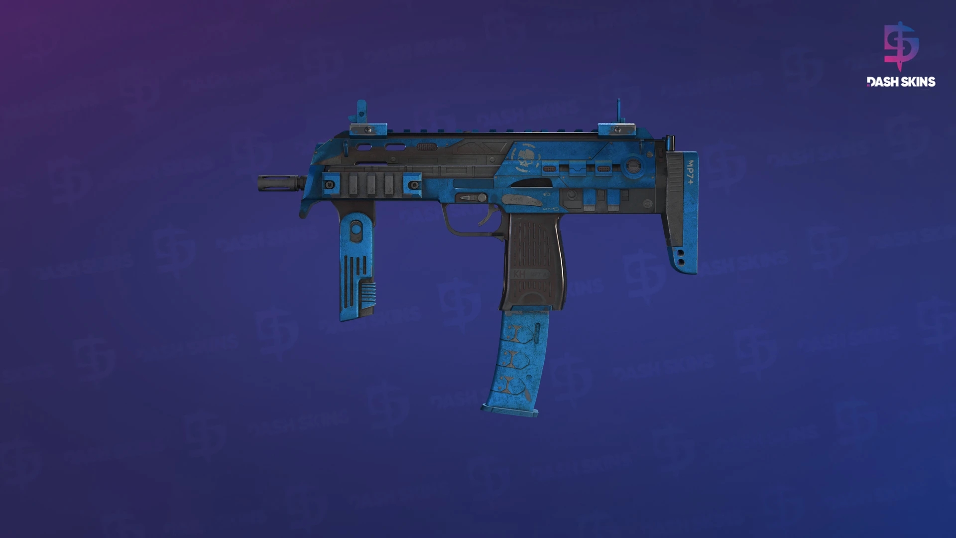 MP7 | Cirrus (Battle-Scarred) Screenshot Playside