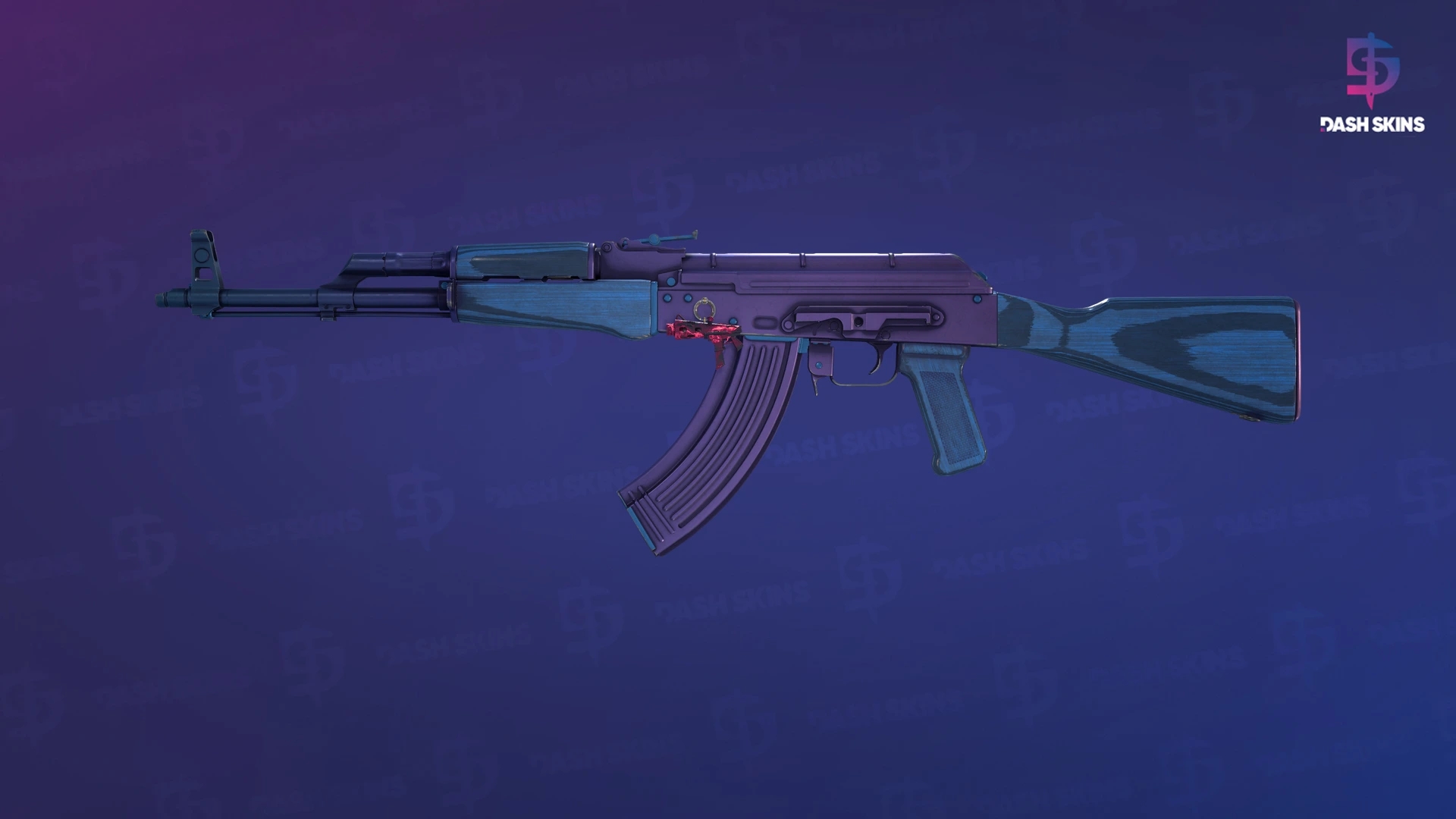 AK-47 | Midnight Laminate (Minimal Wear) Screenshot Playside