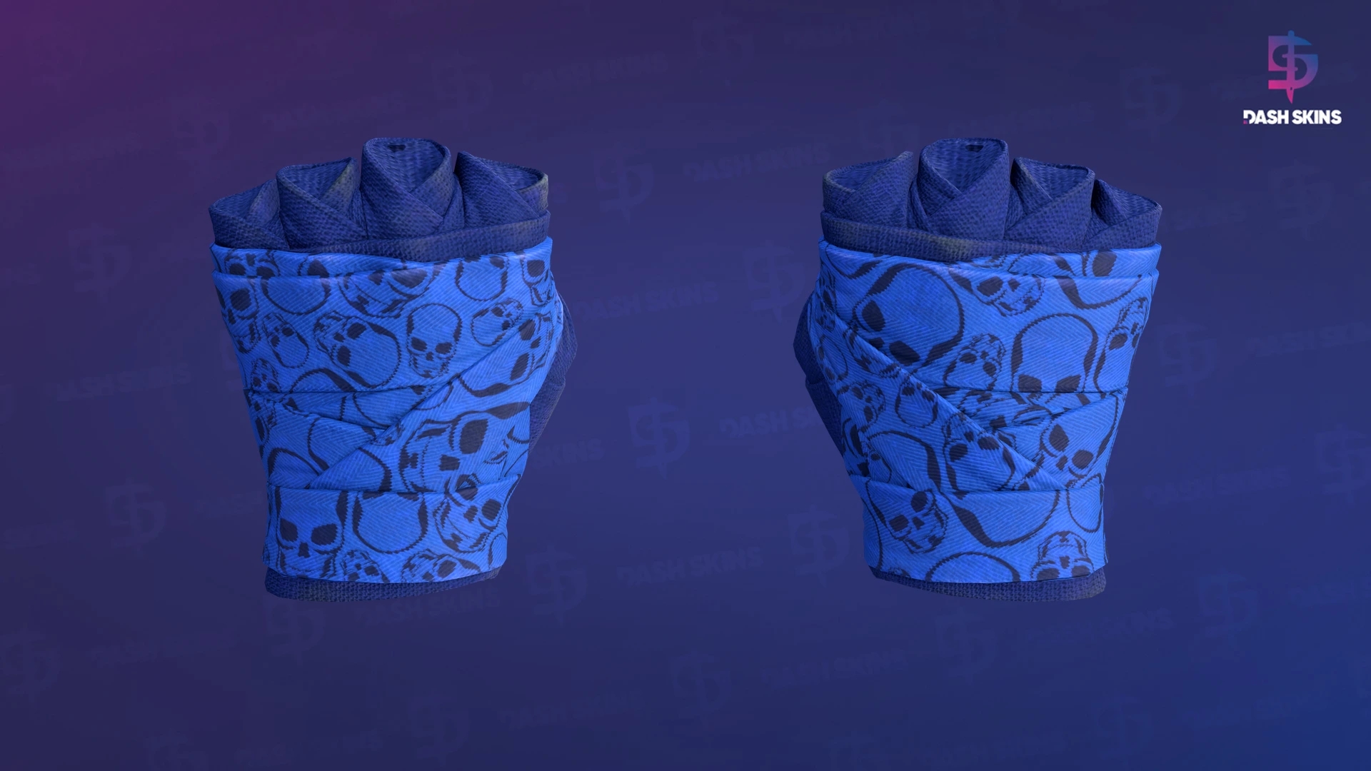 ★ Hand Wraps | Cobalt Skulls (Minimal Wear) Screenshot Playside