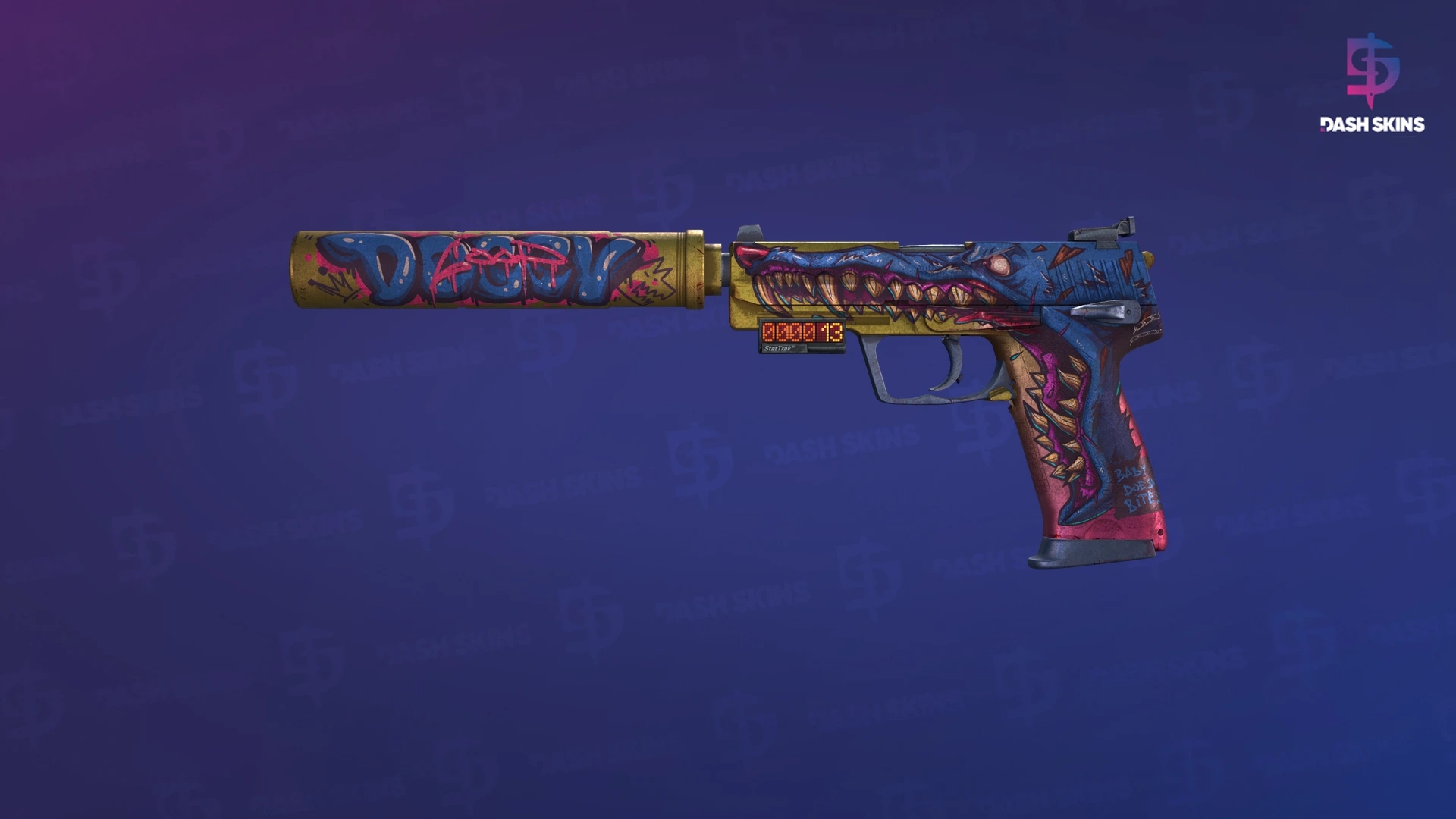 StatTrak™ USP-S | Jawbreaker (Battle-Scarred) Screenshot Playside