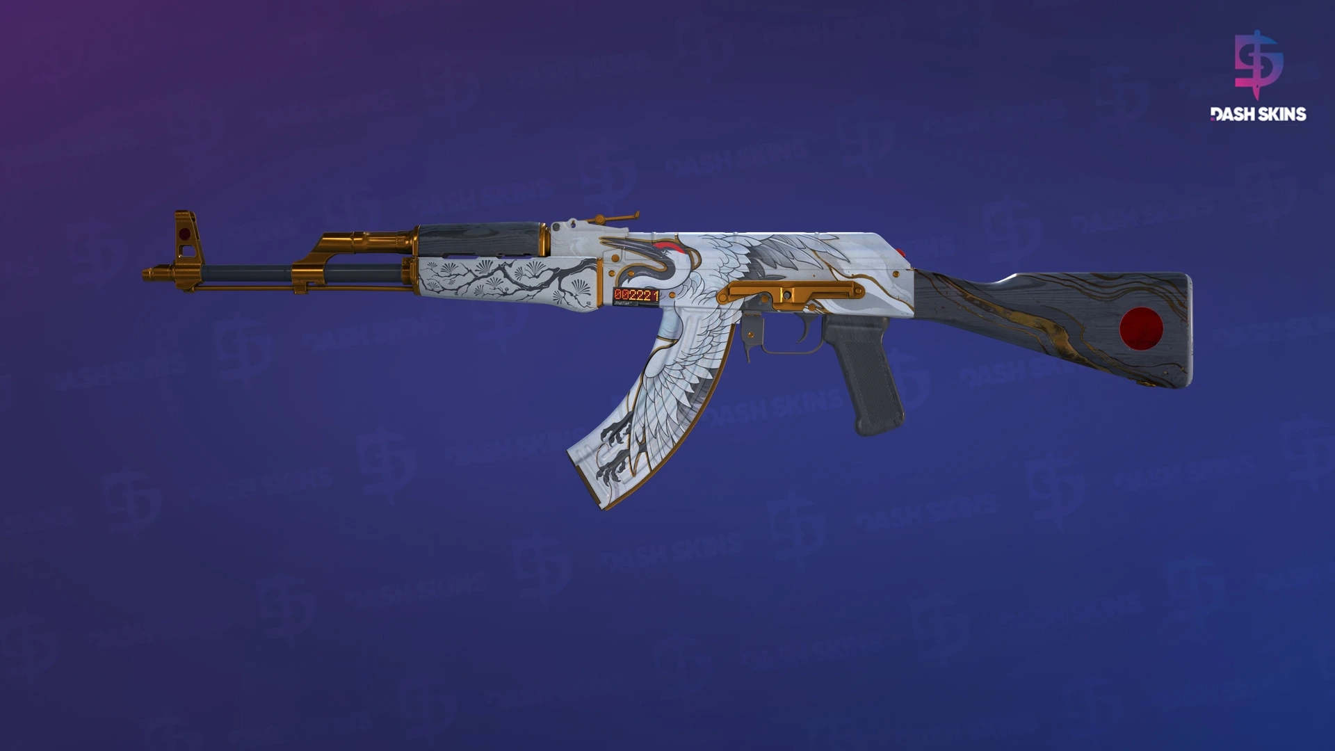 StatTrak™ AK-47 | Crane Flight (Minimal Wear) Screenshot Playside