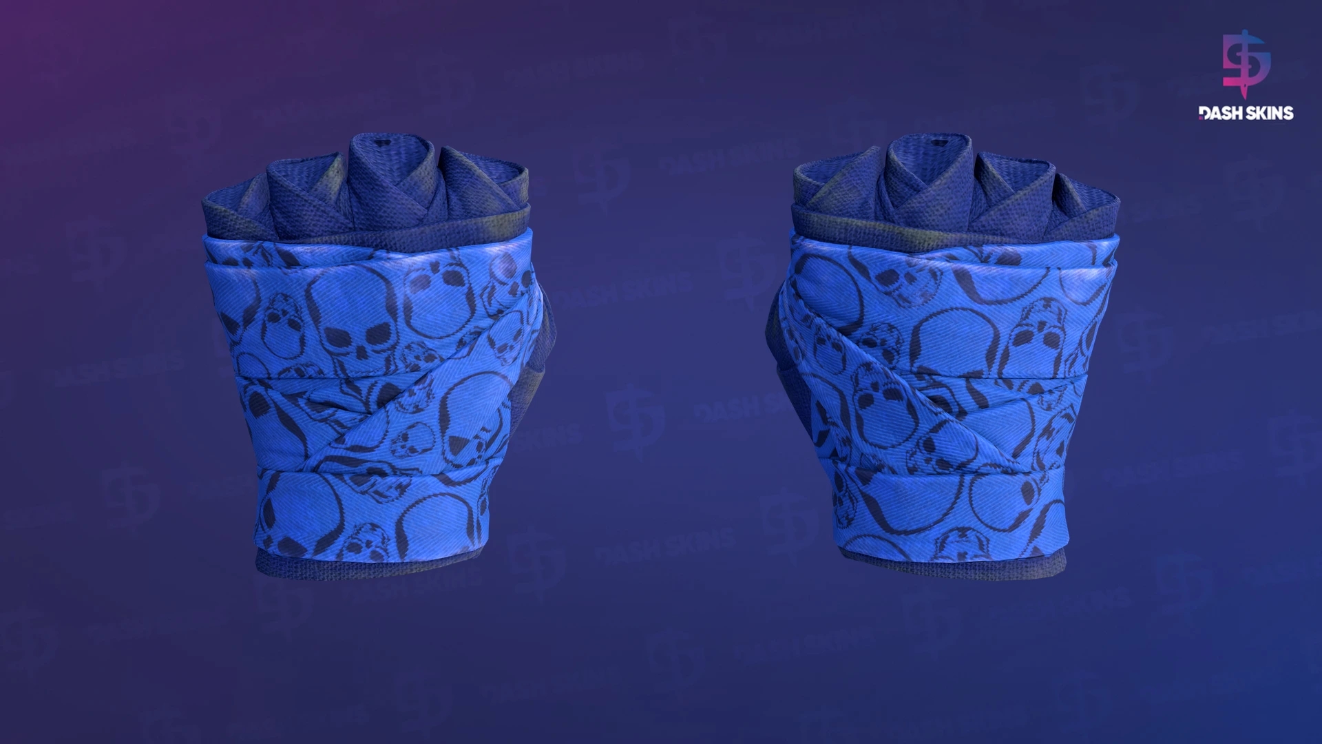 ★ Hand Wraps | Cobalt Skulls (Field-Tested) Screenshot Playside