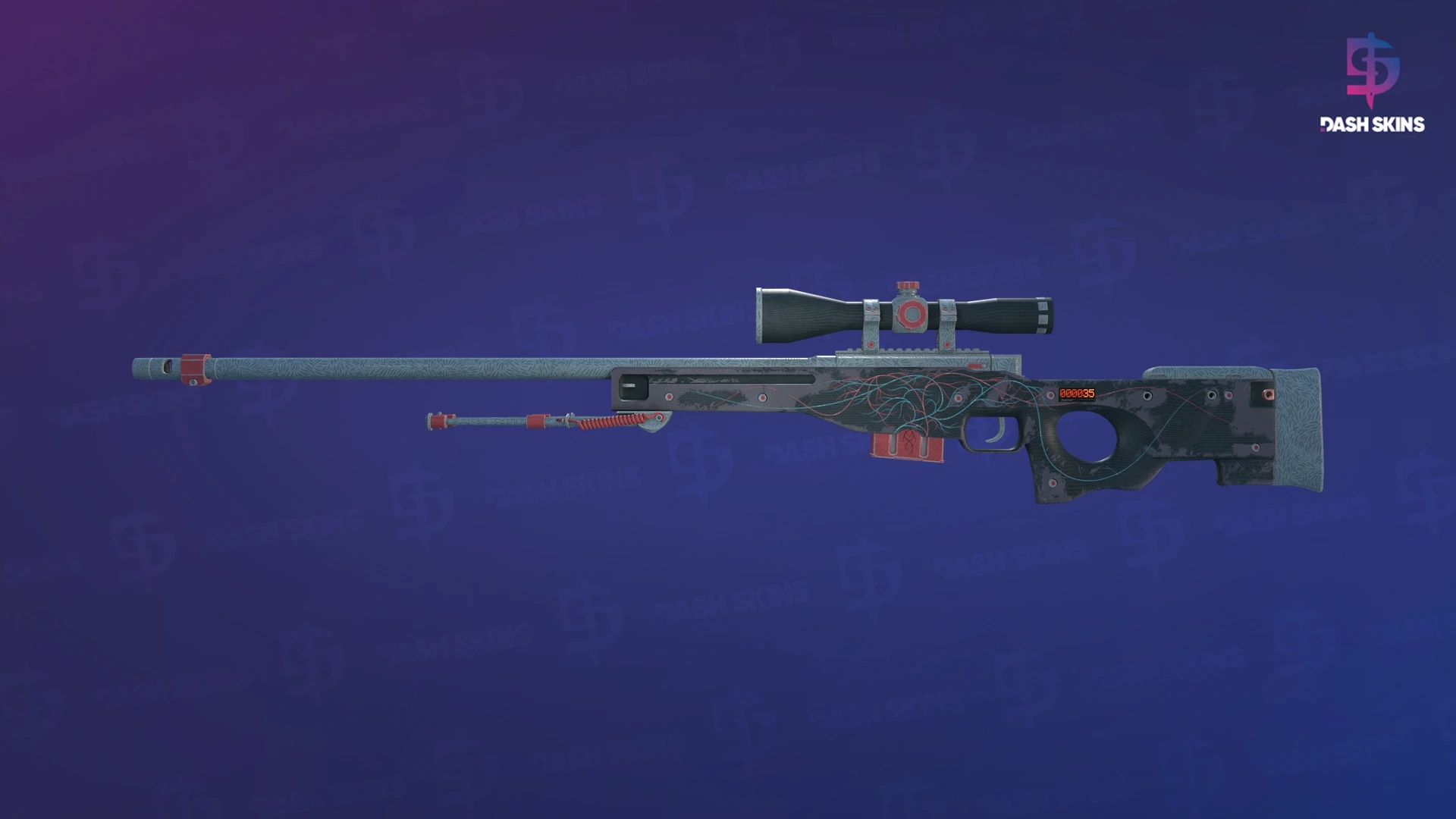 StatTrak™ AWP | Capillary (Well-Worn) Screenshot Playside