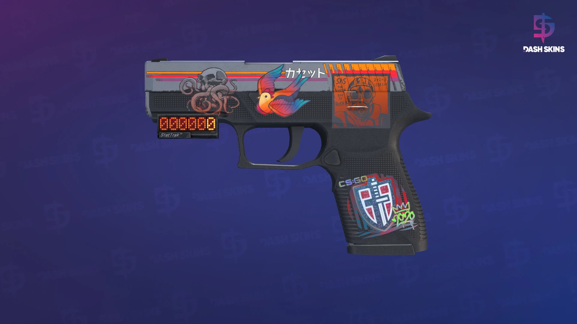 StatTrak™ P250 | Cassette (Minimal Wear) Screenshot Playside