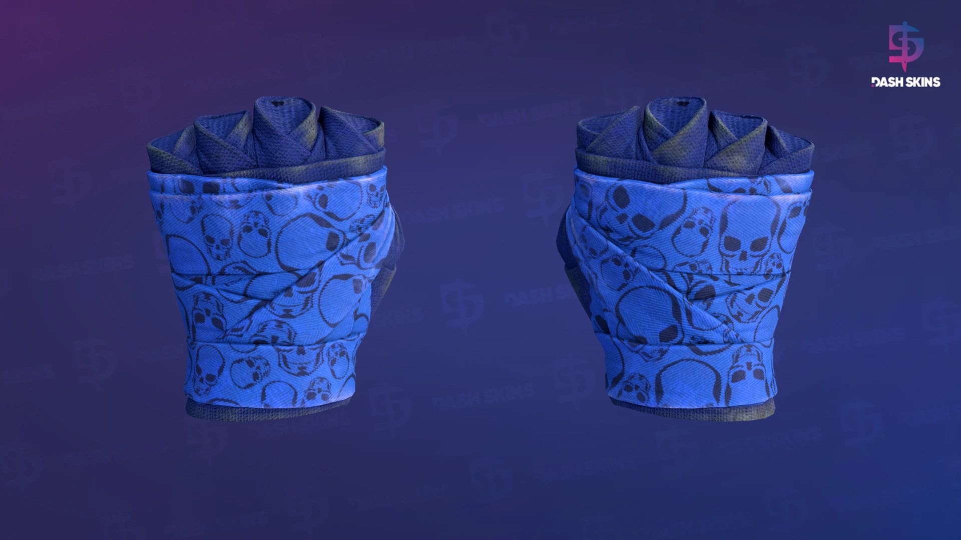 ★ Hand Wraps | Cobalt Skulls (Field-Tested) Screenshot Playside