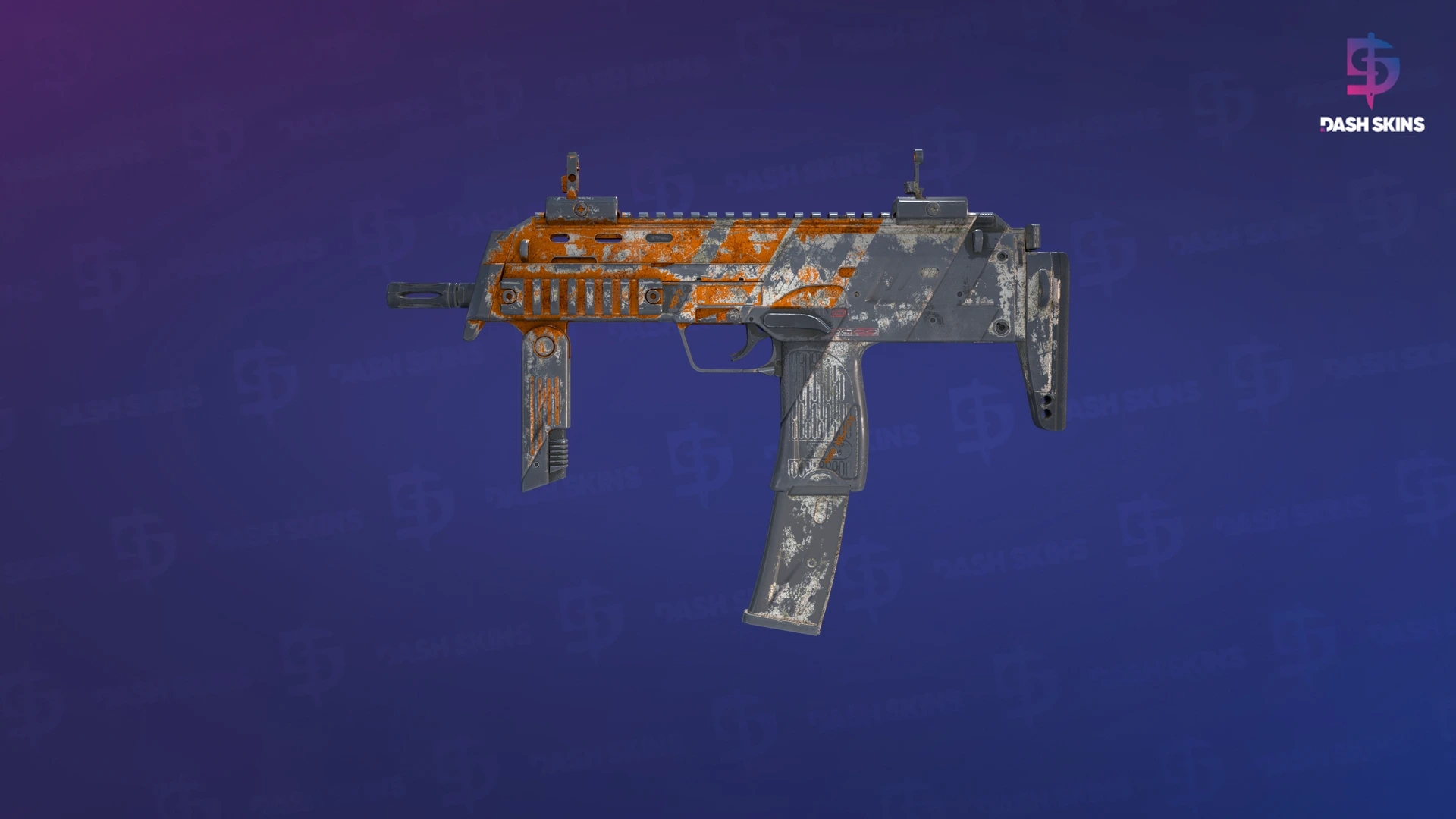 MP7 | Amberline (Battle-Scarred) Screenshot Playside