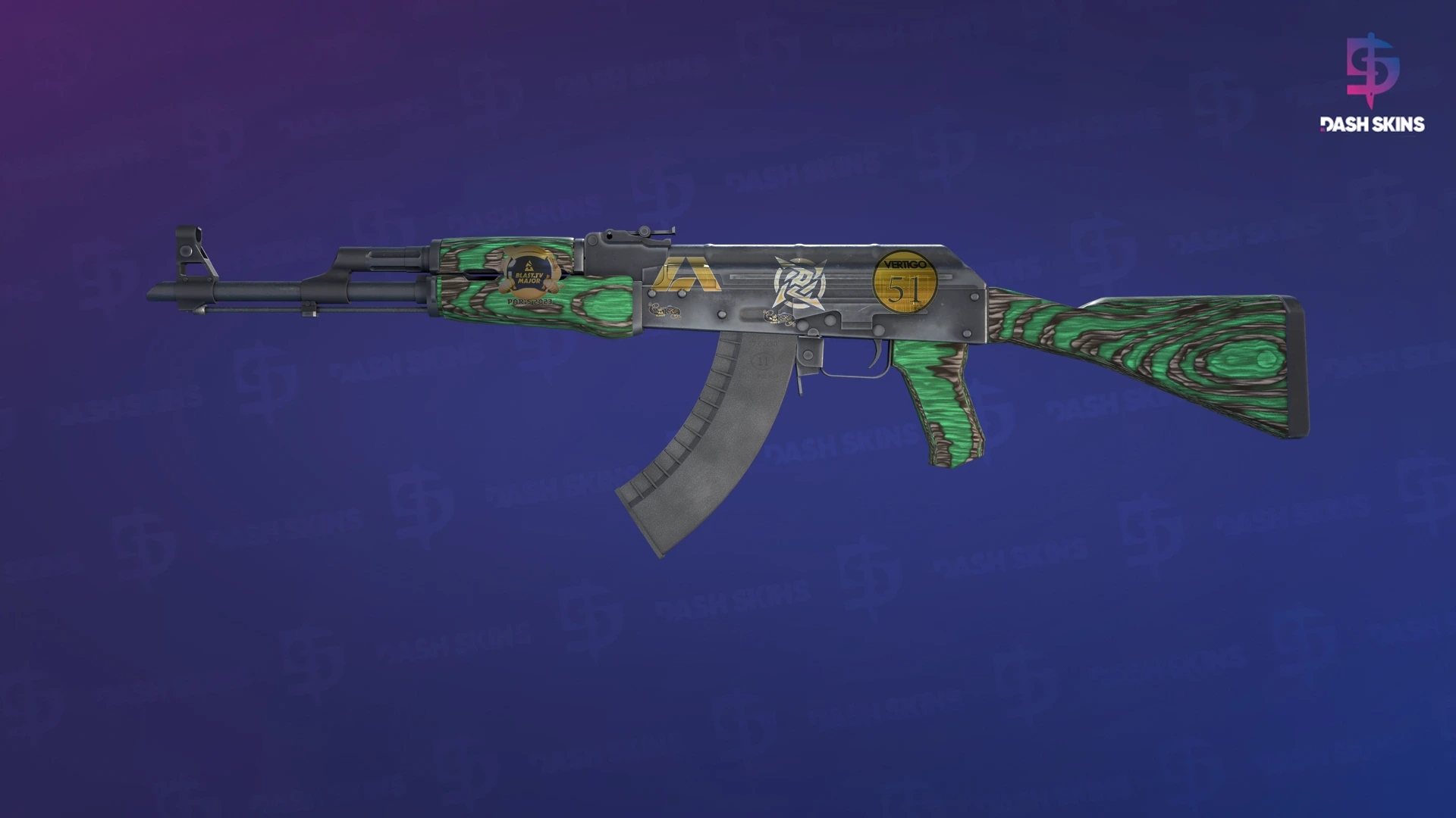 Souvenir AK-47 | Green Laminate (Minimal Wear) Screenshot Playside
