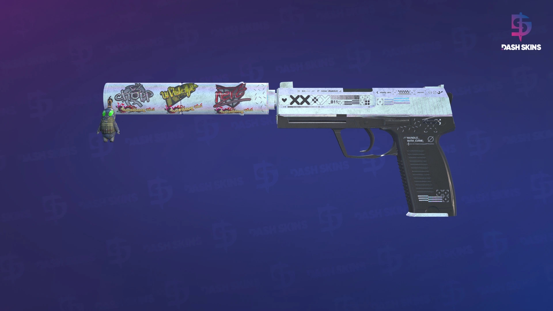 USP-S | Printstream (Battle-Scarred) Screenshot Playside