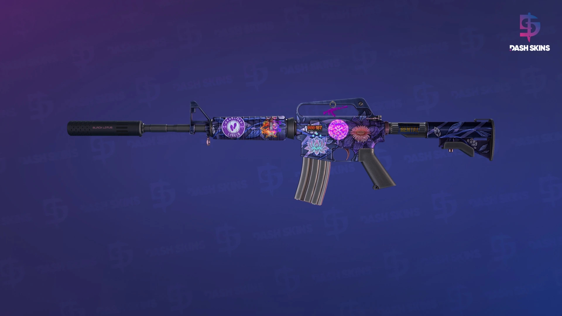 StatTrak™ M4A1-S | Black Lotus (Field-Tested) Screenshot Playside