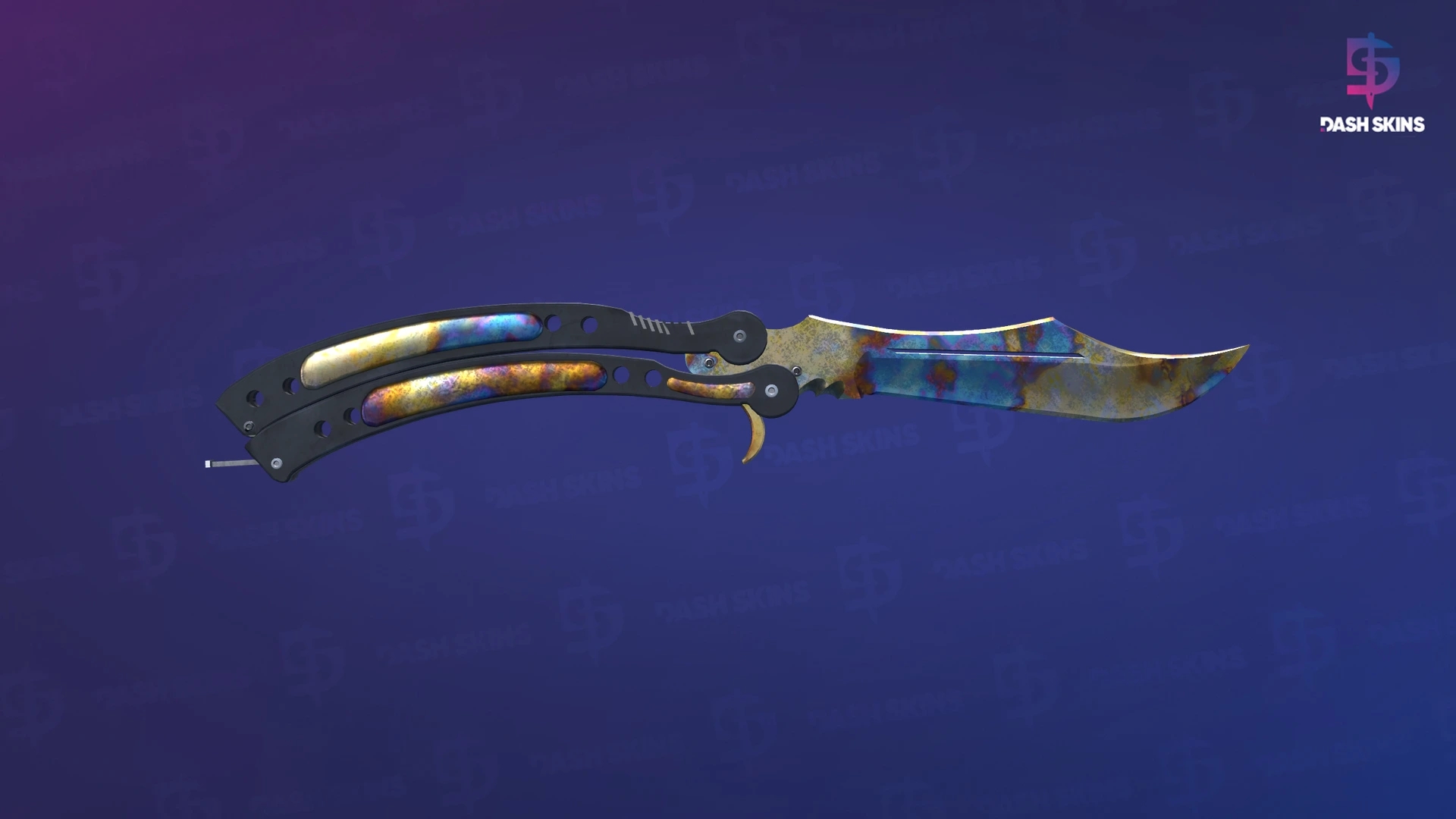 ★ Butterfly Knife | Case Hardened (Well-Worn) Screenshot Playside