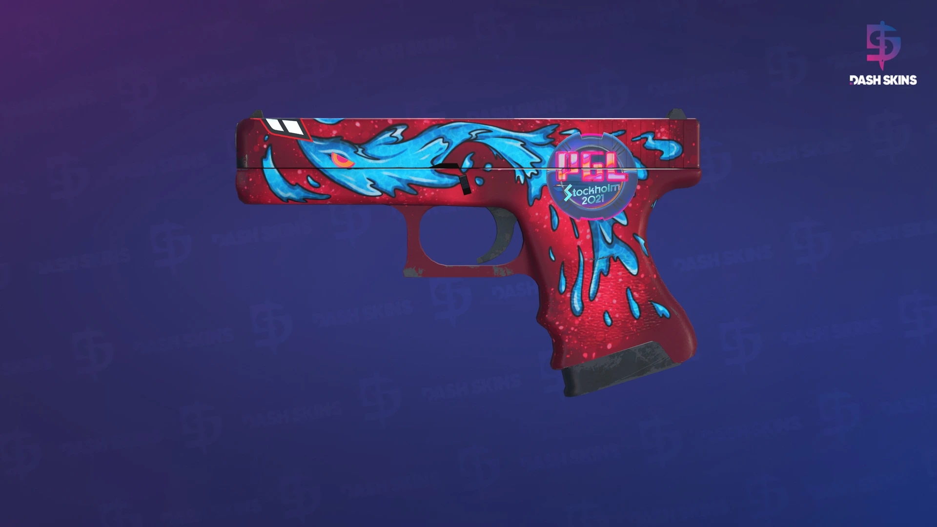 Glock-18 | Water Elemental (Minimal Wear) Screenshot Playside