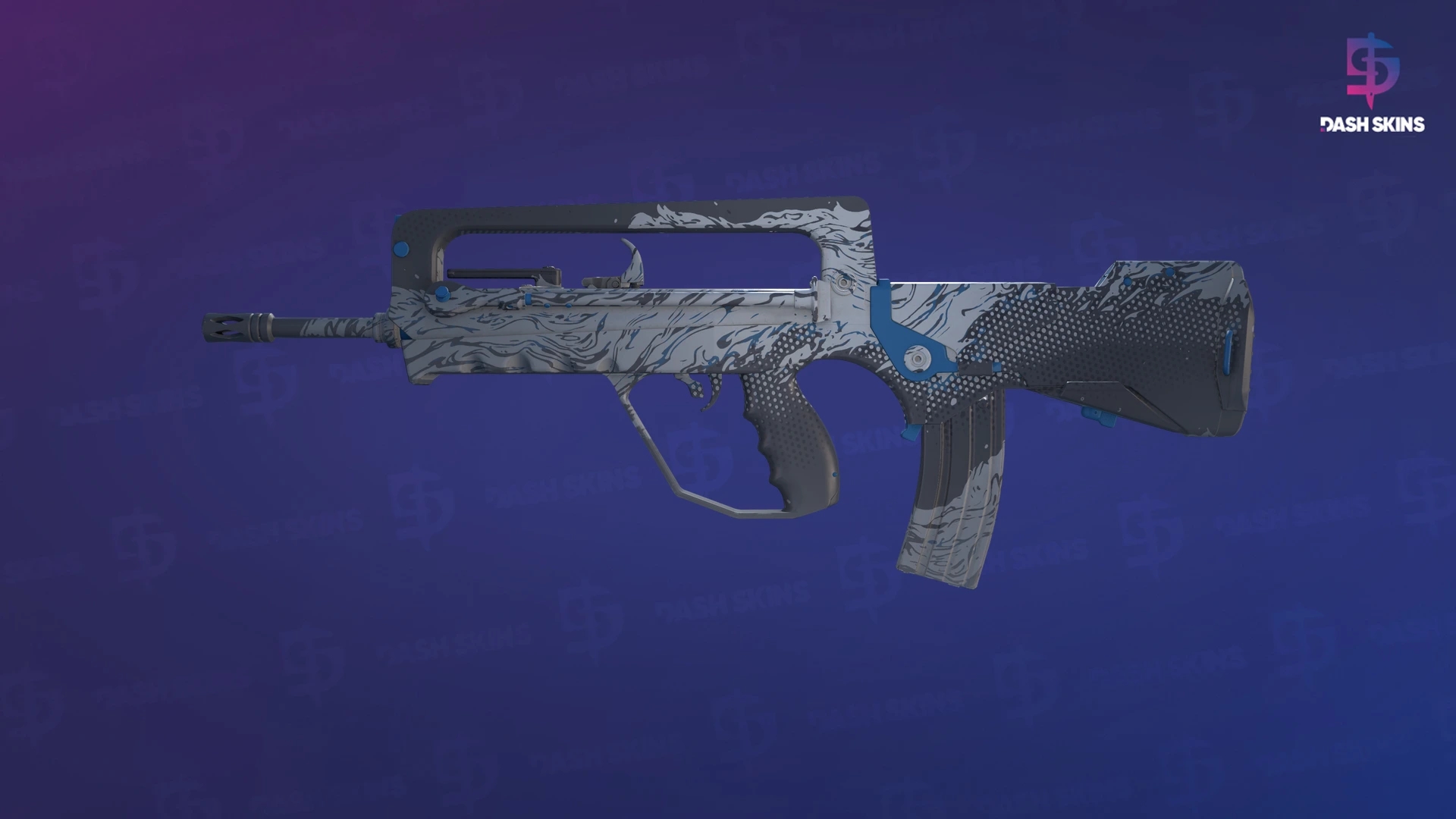 FAMAS | Halftone Wash (Factory New) Screenshot Playside