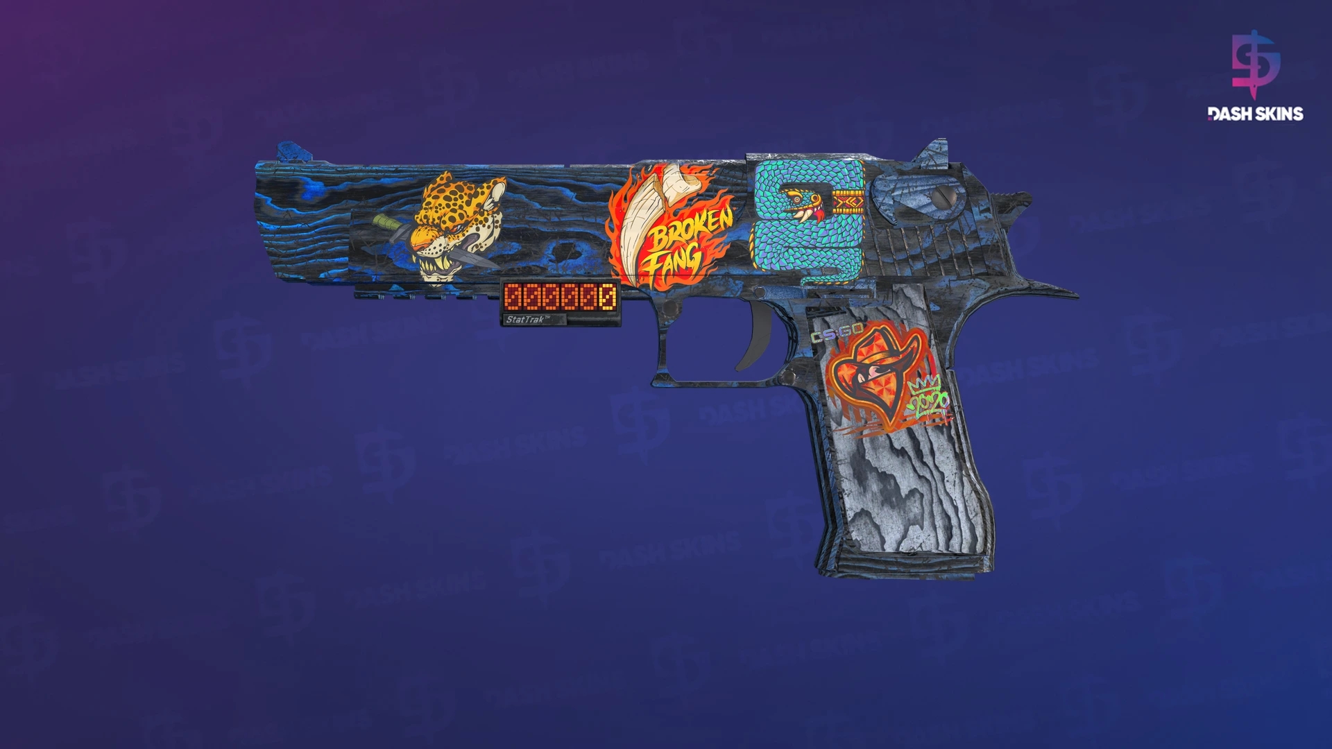 StatTrak™ Desert Eagle | Blue Ply (Battle-Scarred) Screenshot Playside