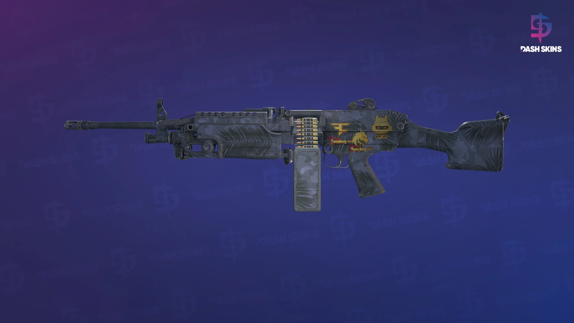 Souvenir M249 | Midnight Palm (Field-Tested) Screenshot Playside