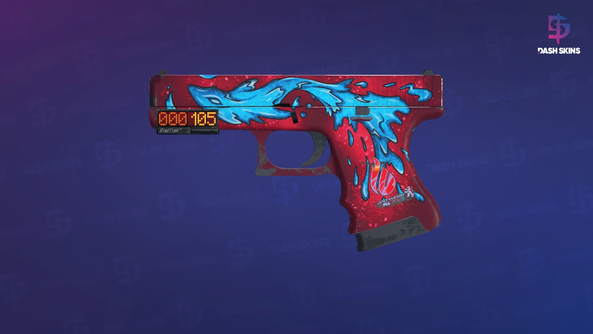 StatTrak™ Glock-18 | Water Elemental (Field-Tested) Screenshot Playside