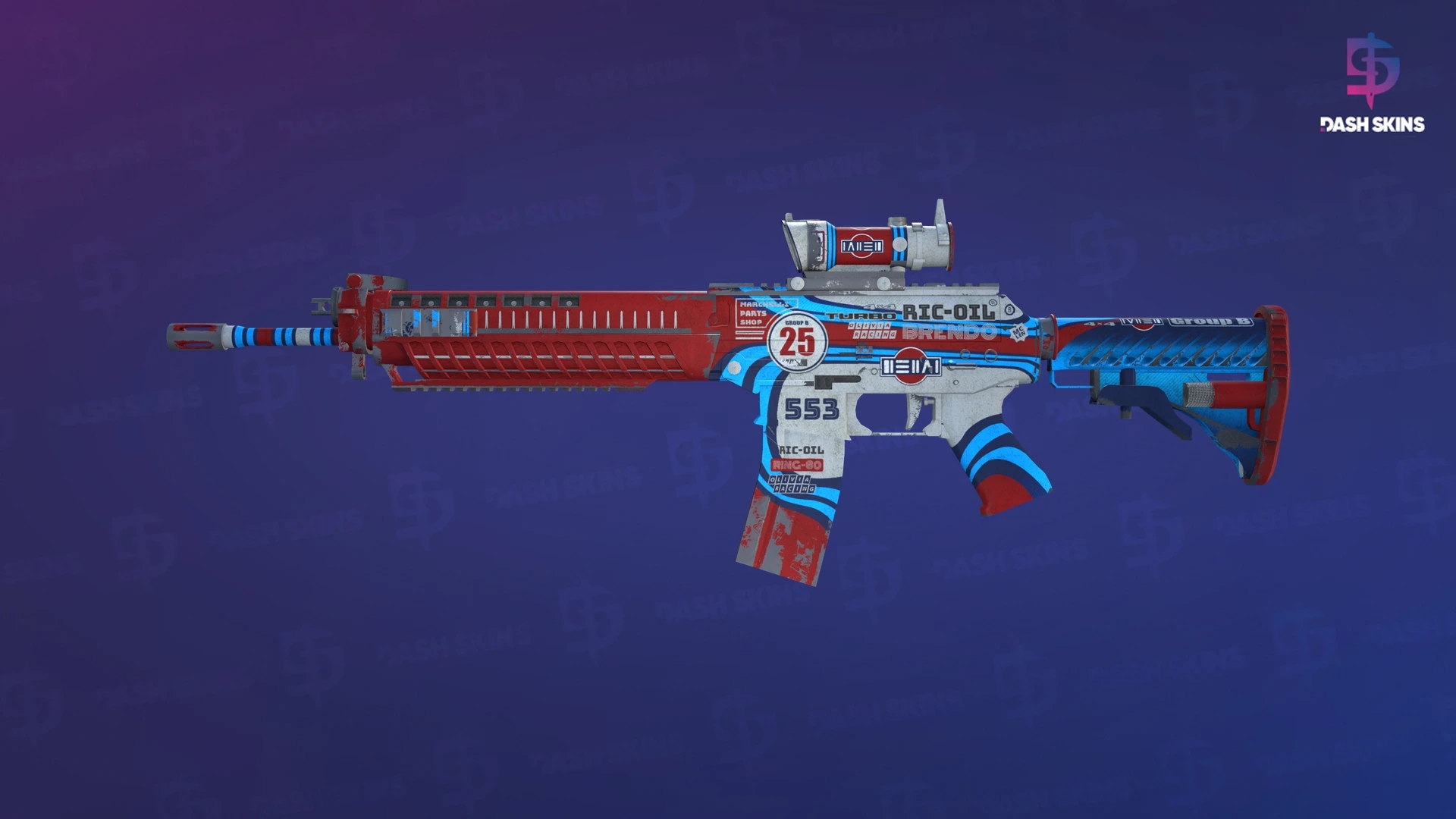 SG 553 | Integrale (Battle-Scarred) Screenshot Playside
