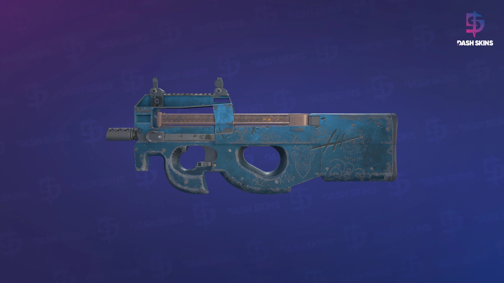 P90 | Off World (Battle-Scarred) Screenshot Playside
