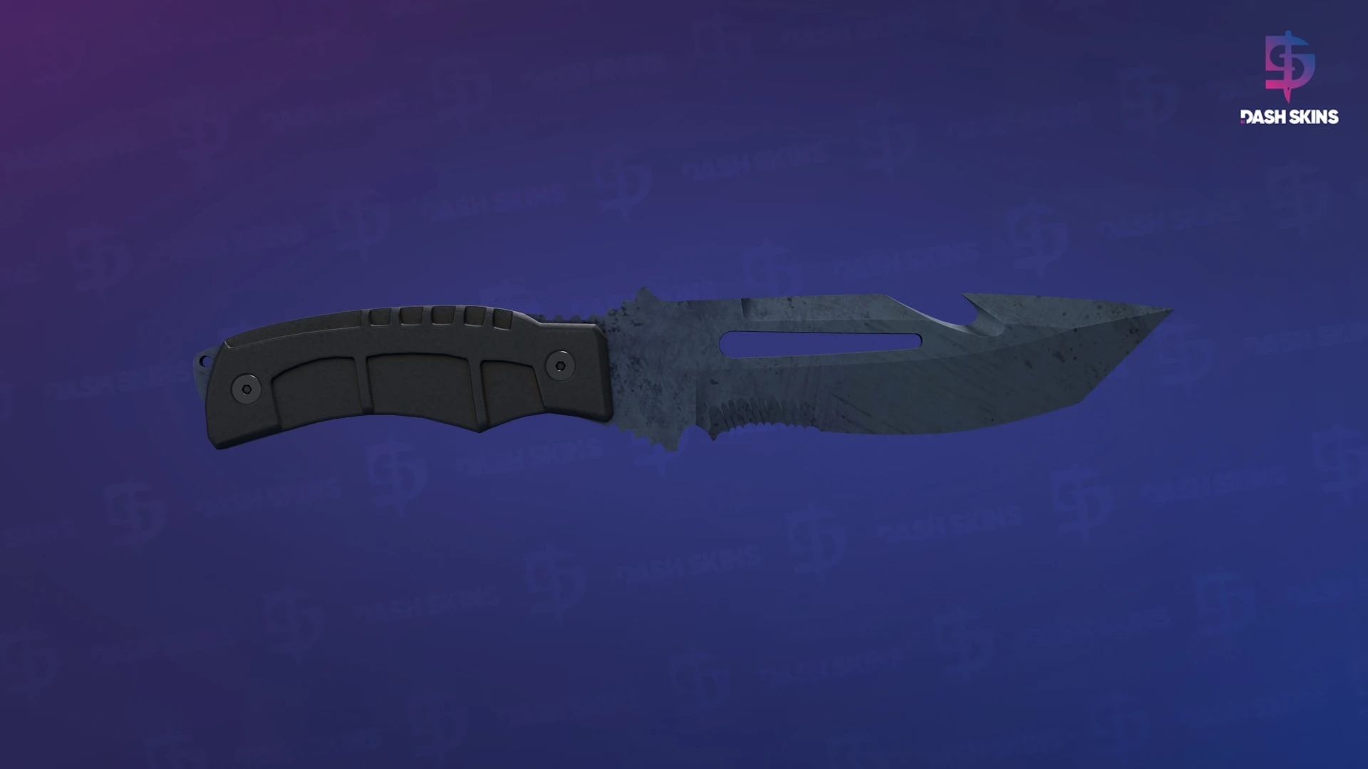 ★ Survival Knife | Blue Steel (Well-Worn) Screenshot Playside
