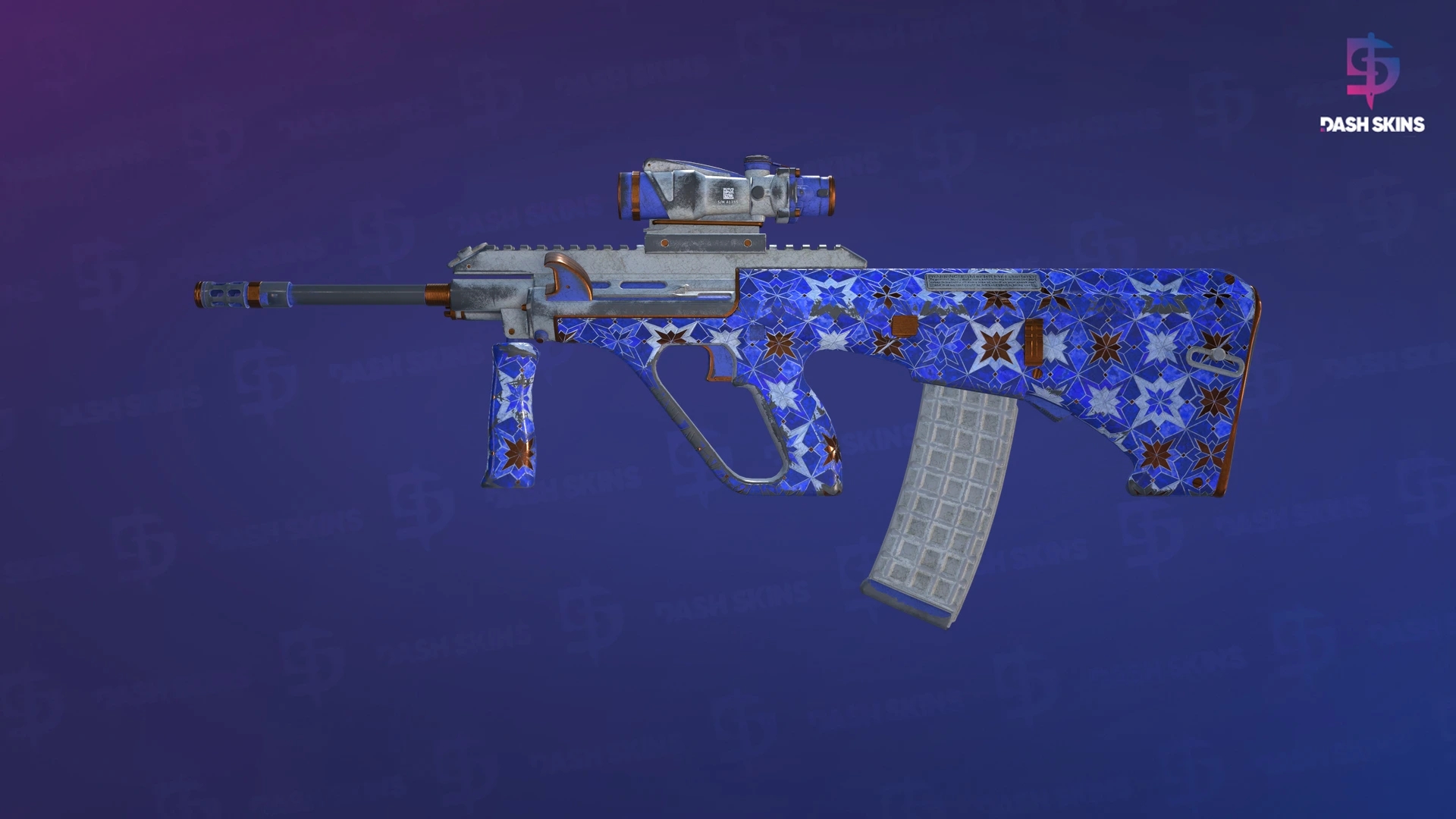 AUG | Lapis Lazuli (Battle-Scarred) Screenshot Playside