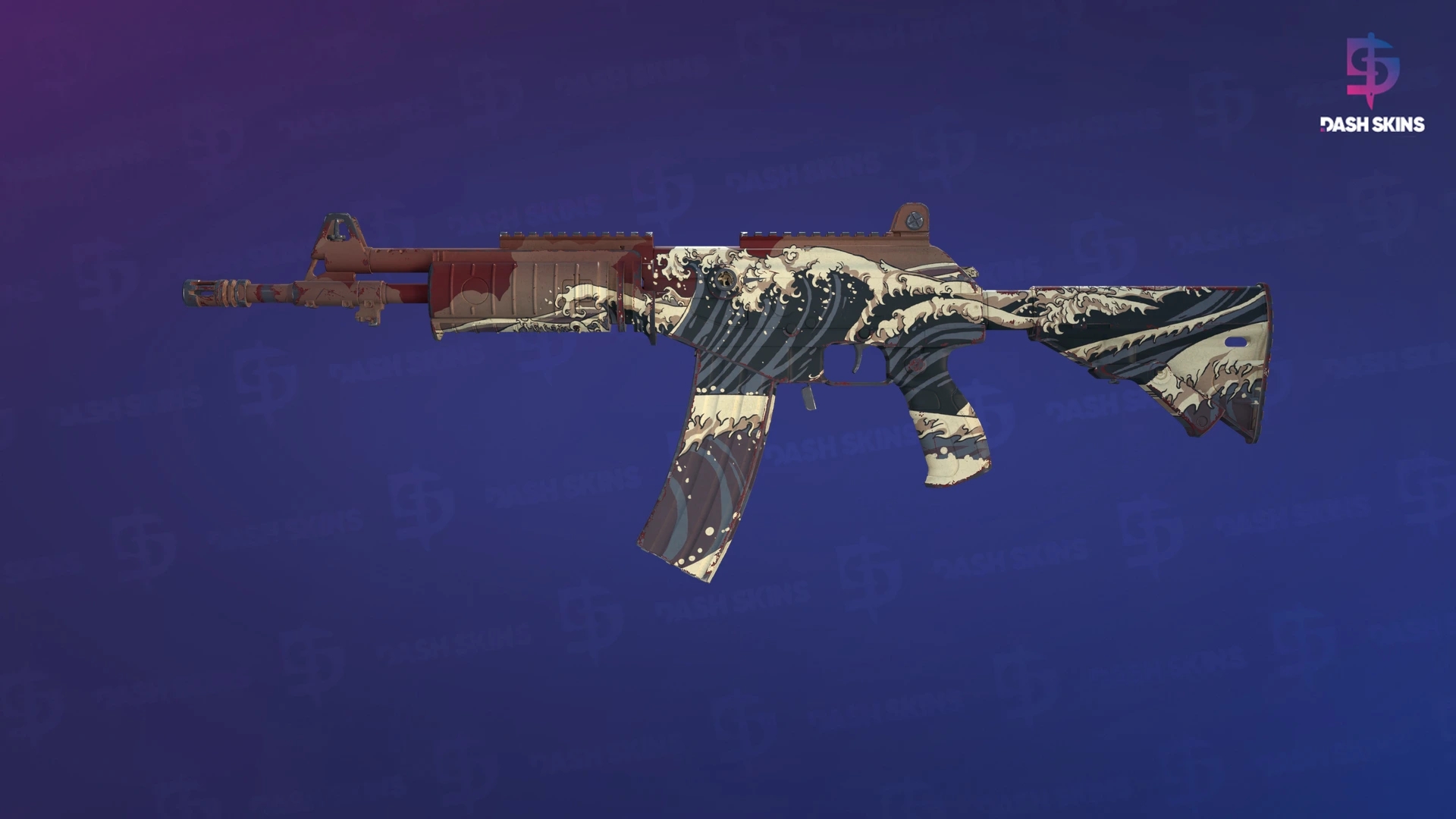 Galil AR | Crimson Tsunami (Minimal Wear) Screenshot Playside