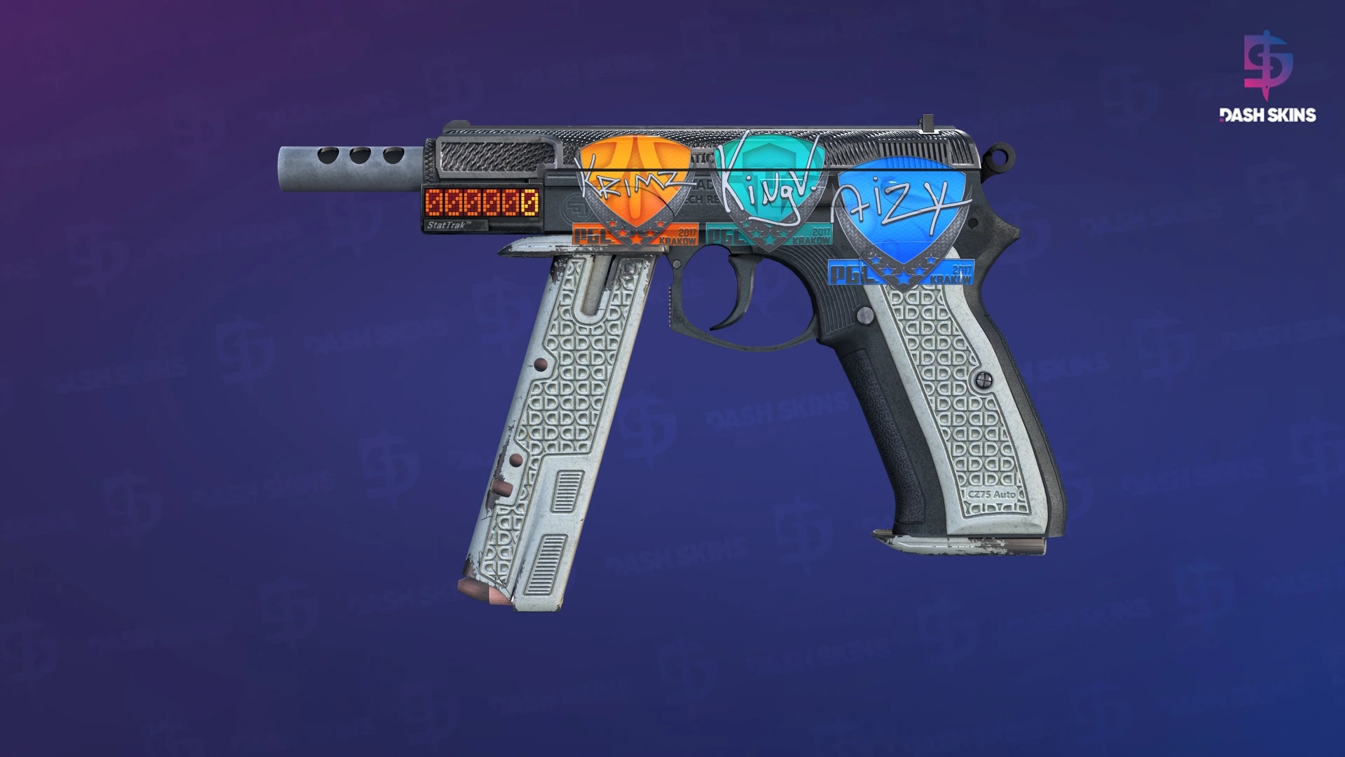 StatTrak™ CZ75-Auto | Imprint (Well-Worn) Screenshot Playside