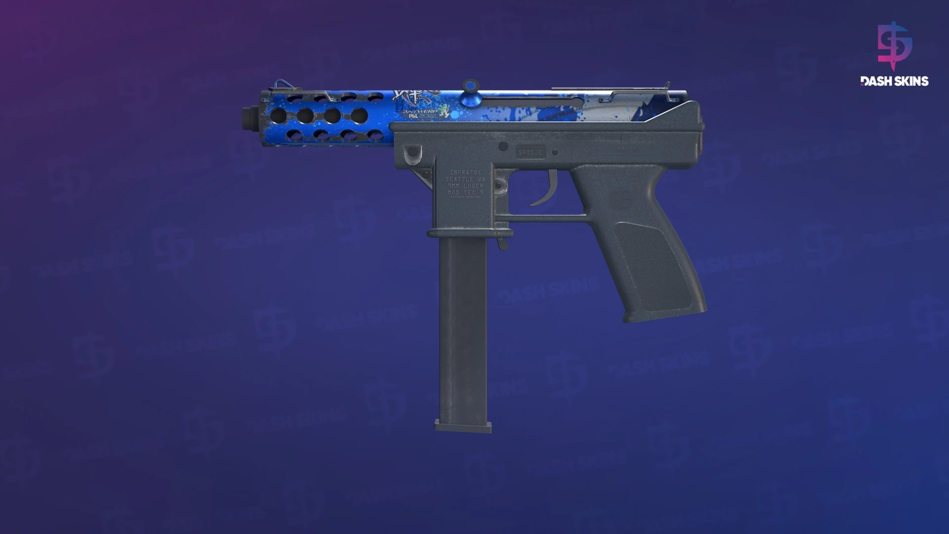 Tec-9 | Ice Cap (Minimal Wear) Screenshot Playside