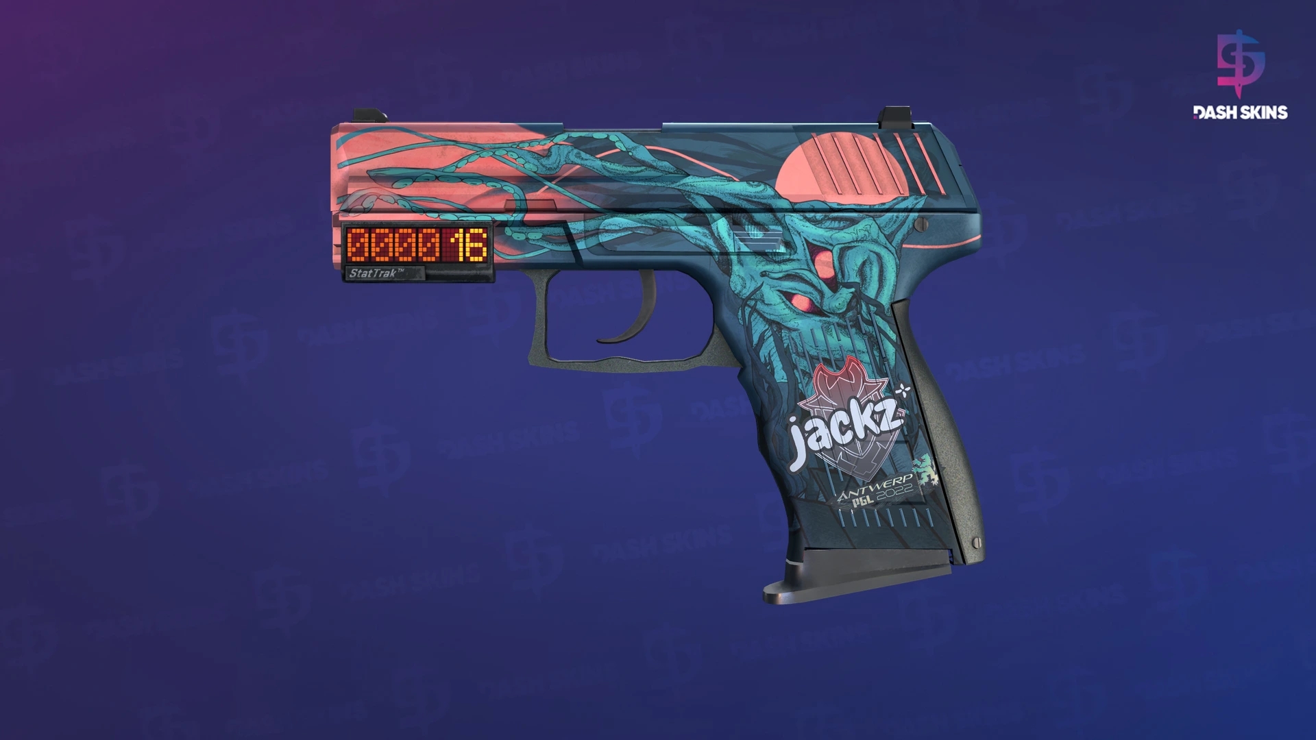 StatTrak™ P2000 | Gnarled (Minimal Wear) Screenshot Playside
