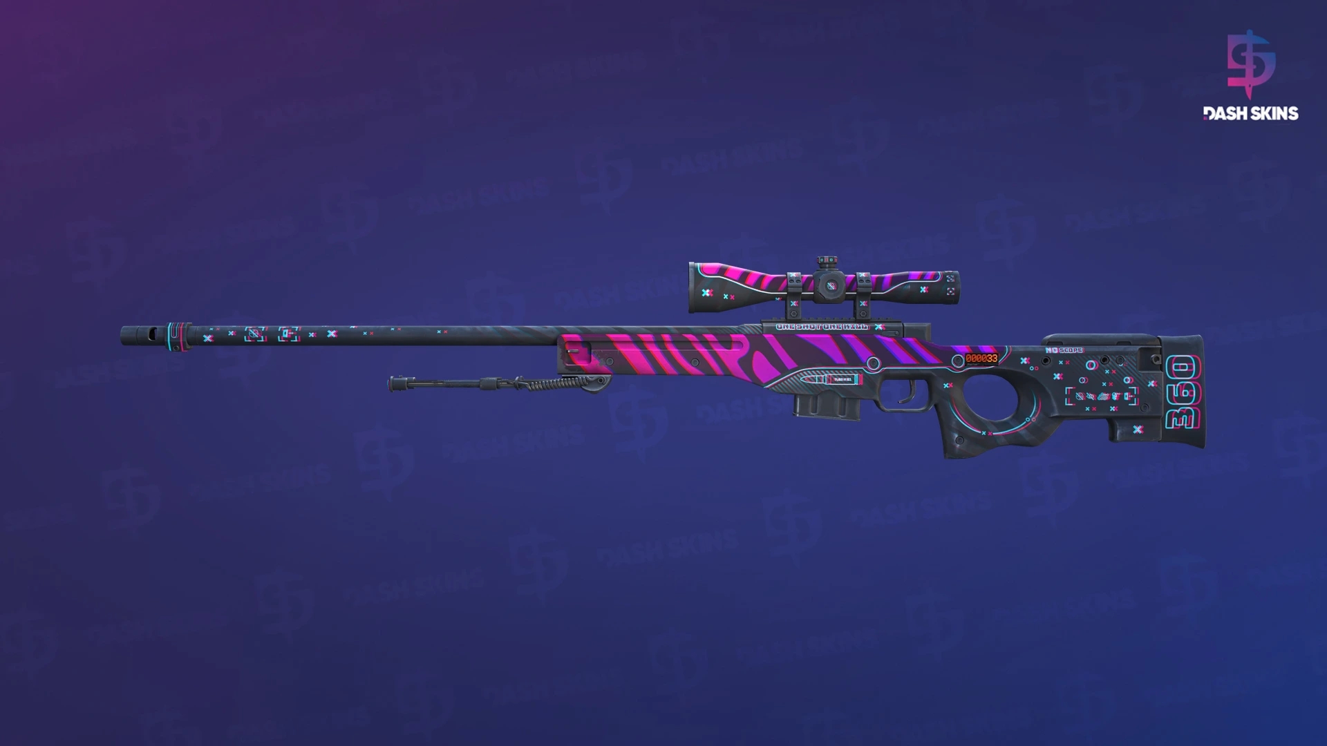 StatTrak™ AWP | Chromatic Aberration (Field-Tested) Screenshot Playside