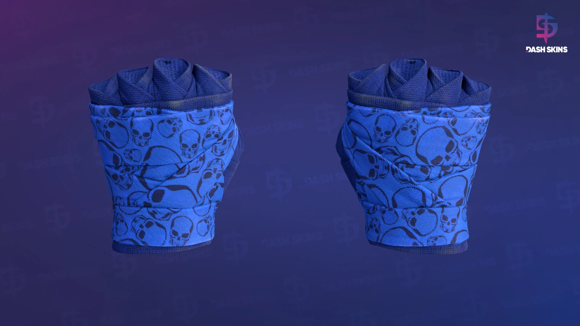 ★ Hand Wraps | Cobalt Skulls (Field-Tested) Screenshot Playside
