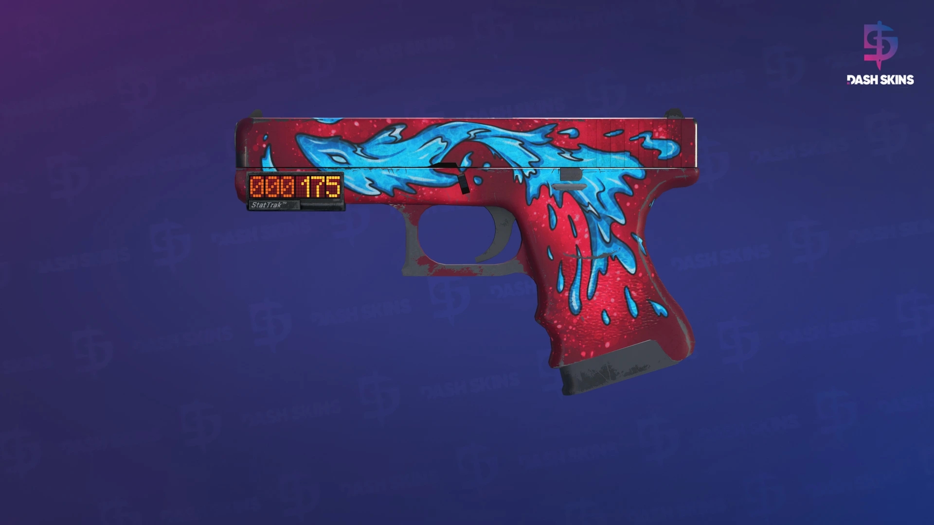 StatTrak™ Glock-18 | Water Elemental (Field-Tested) Screenshot Playside