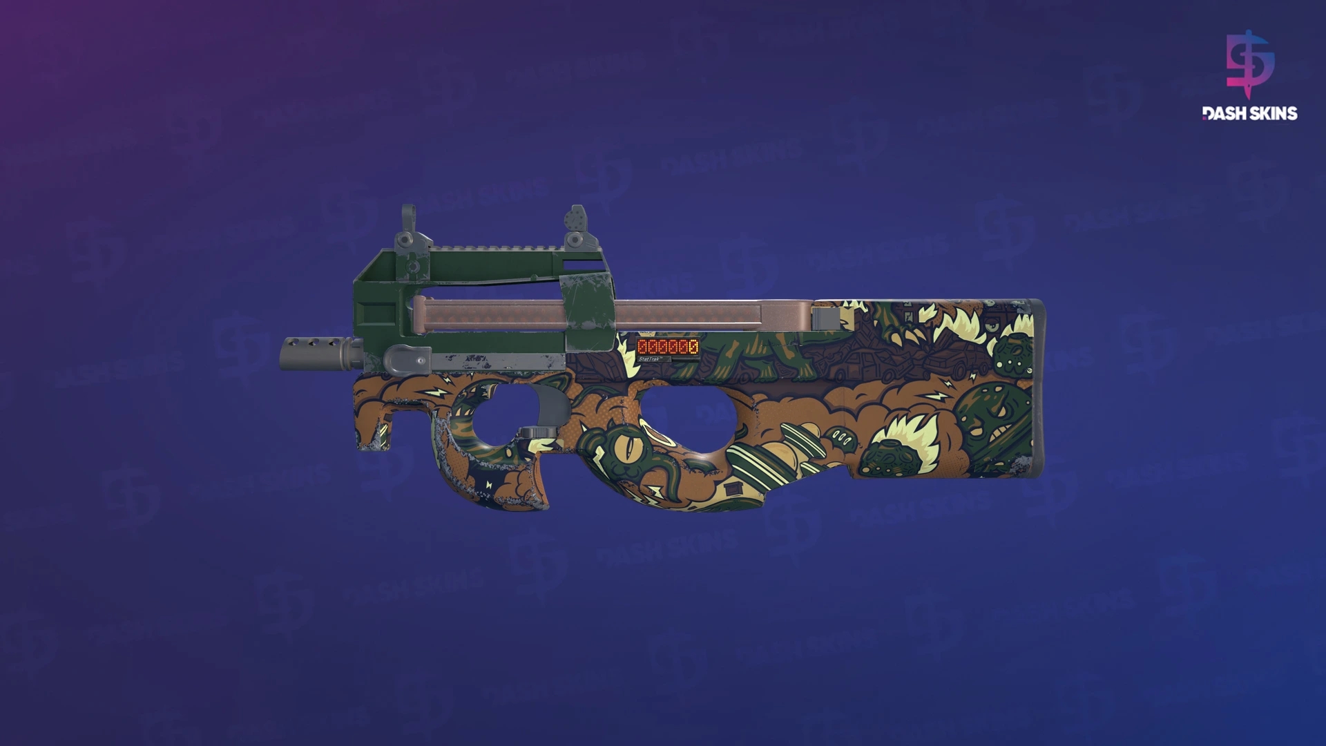 StatTrak™ P90 | Cocoa Rampage (Minimal Wear) Screenshot Playside
