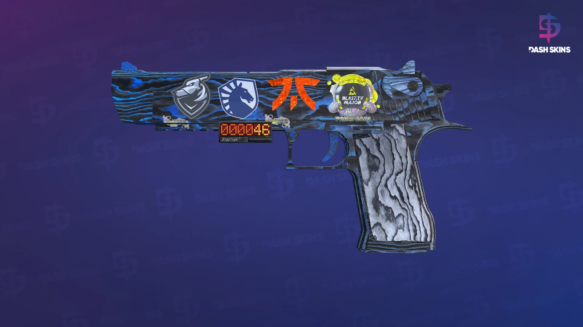 StatTrak™ Desert Eagle | Blue Ply (Well-Worn) Screenshot Playside