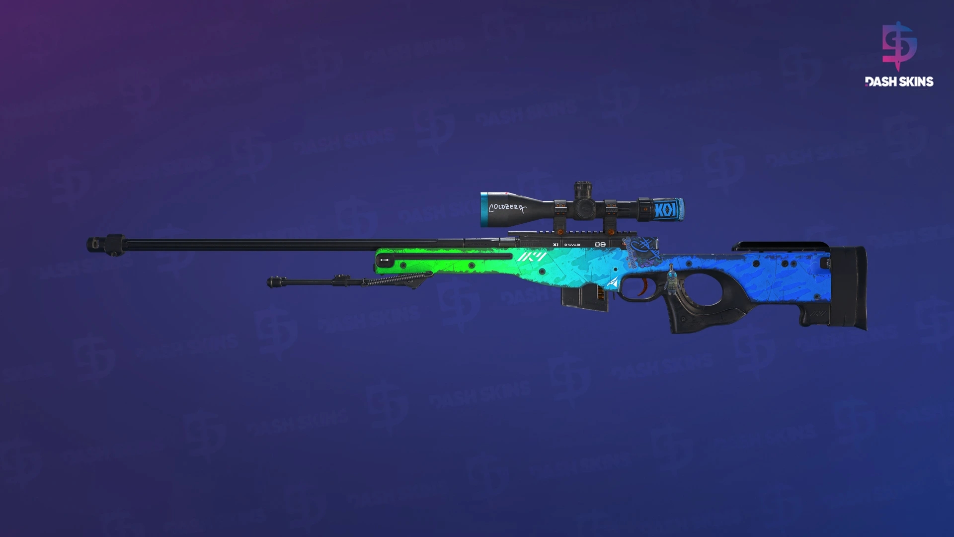 AWP | Ice Coaled (Well-Worn) Screenshot Playside