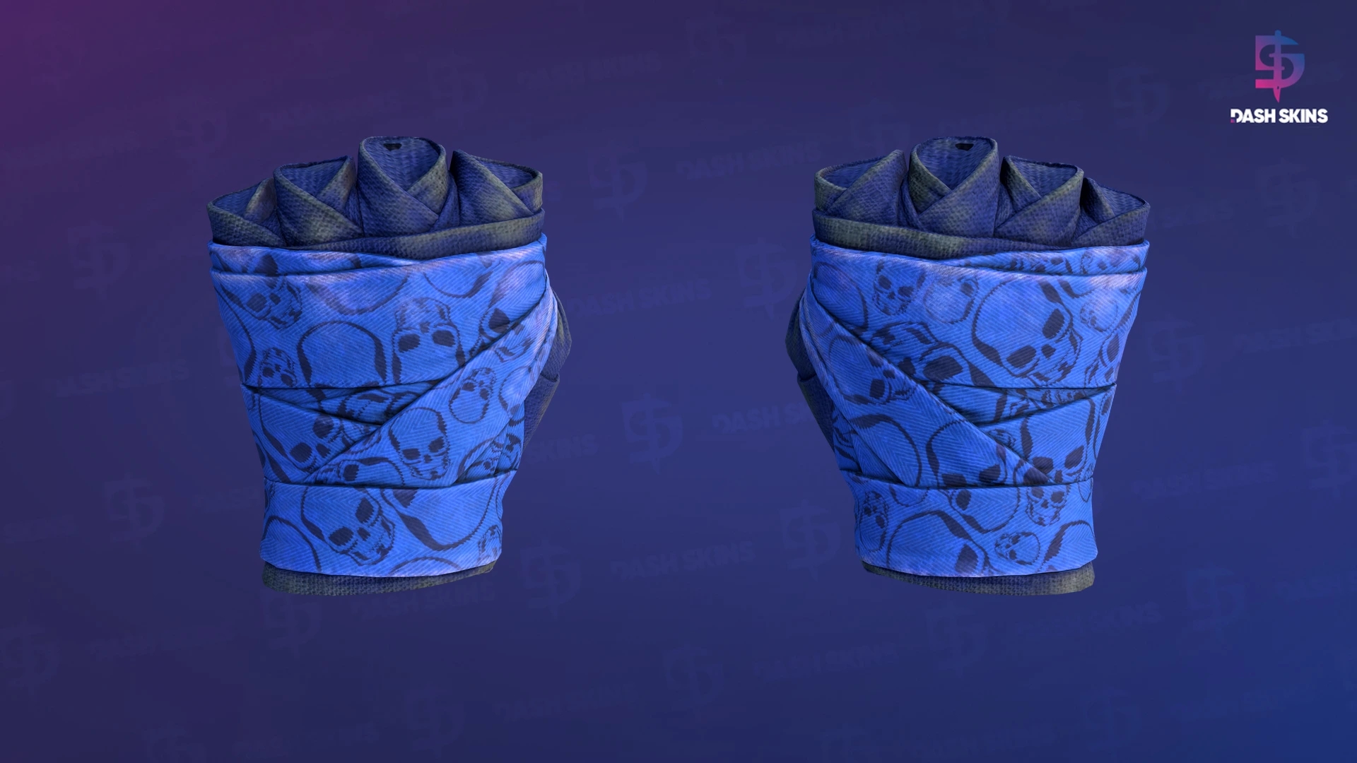 ★ Hand Wraps | Cobalt Skulls (Battle-Scarred) Screenshot Playside