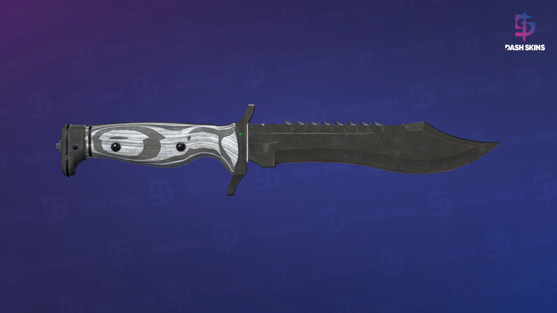 ★ Bowie Knife | Black Laminate (Battle-Scarred) Screenshot Playside