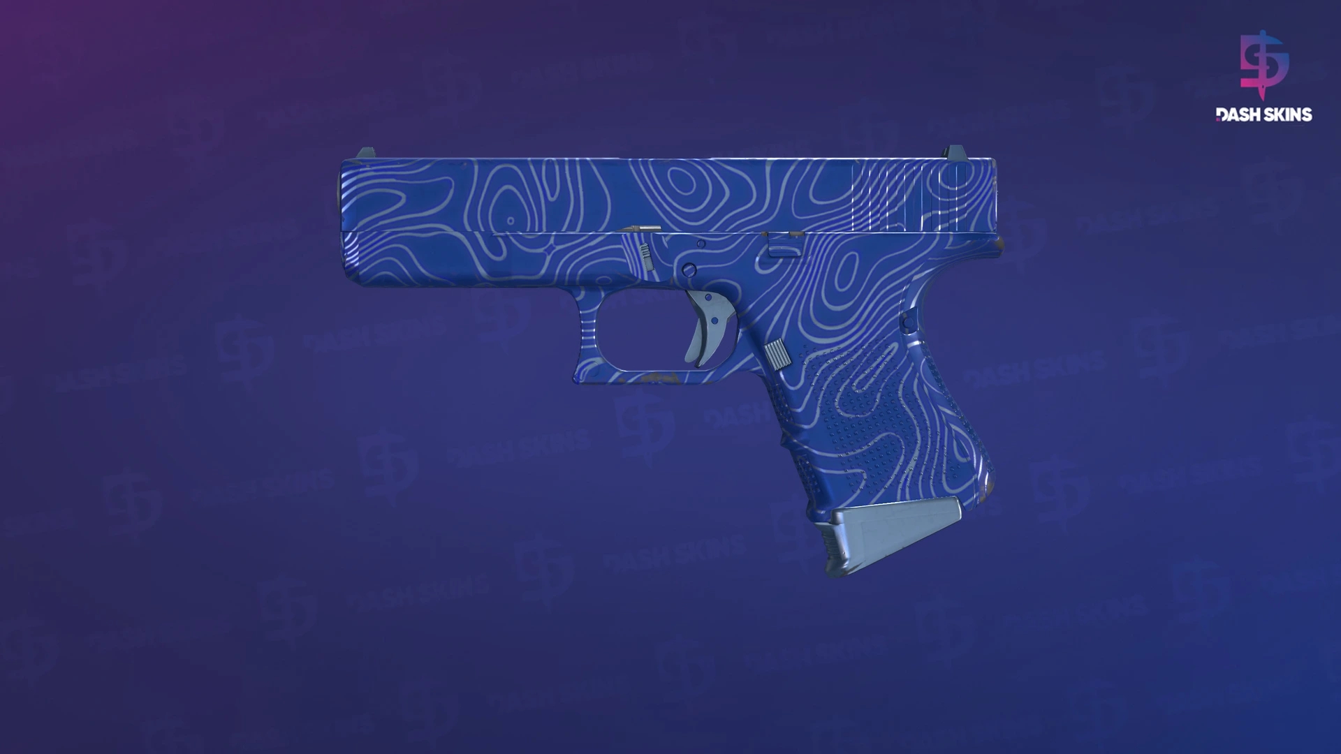 Glock-18 | Ocean Topo (Minimal Wear) Screenshot Playside