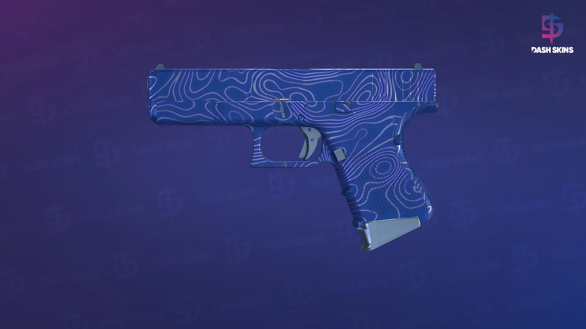 Glock-18 | Ocean Topo (Factory New) Screenshot Playside