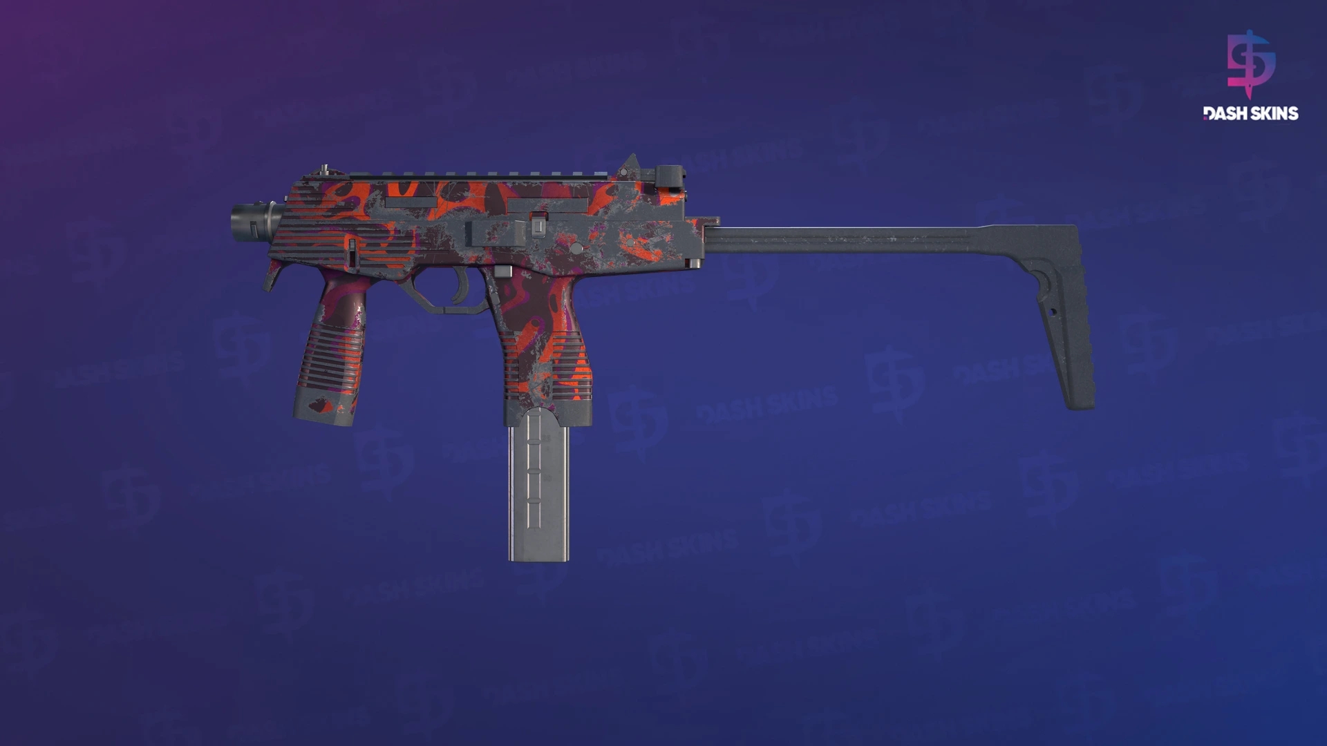 MP9 | Ruby Poison Dart (Well-Worn) Screenshot Playside