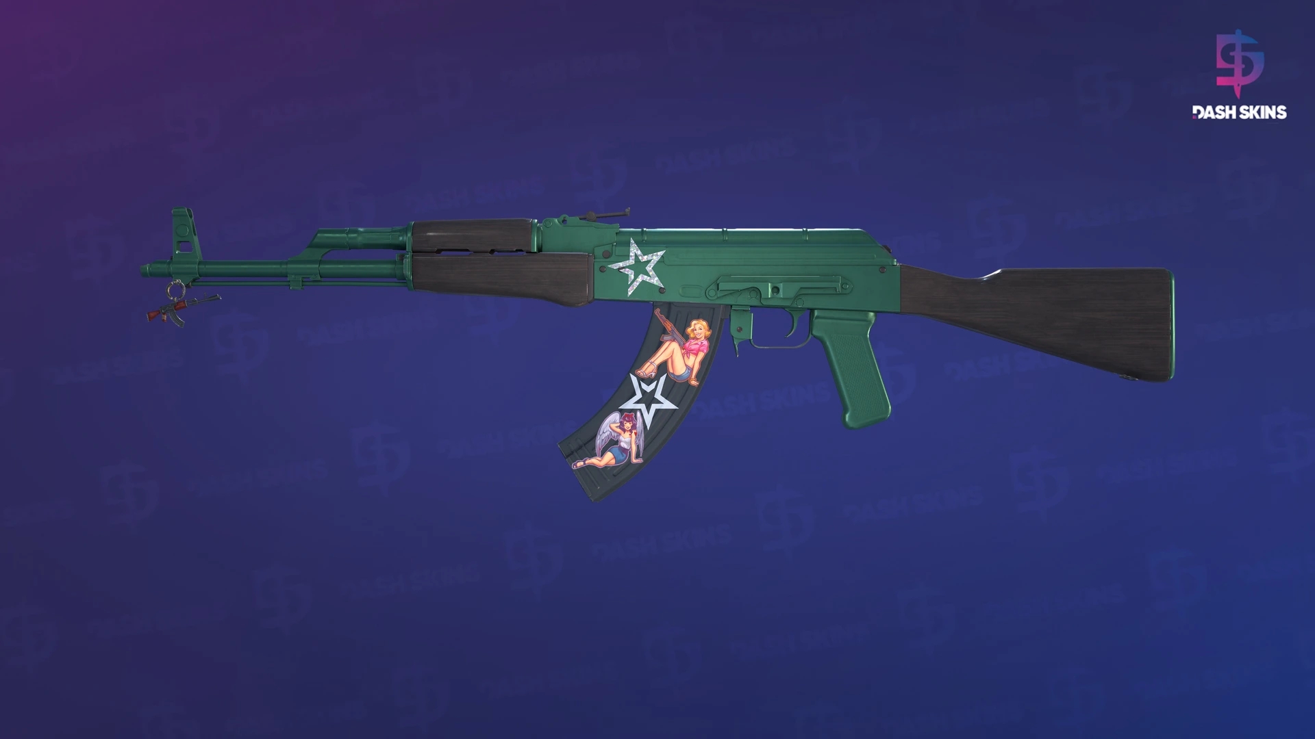 AK-47 | Wintergreen (Minimal Wear) Screenshot Playside