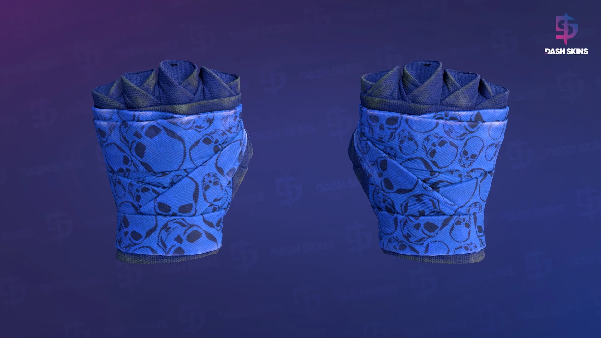 ★ Hand Wraps | Cobalt Skulls (Field-Tested) Screenshot Playside